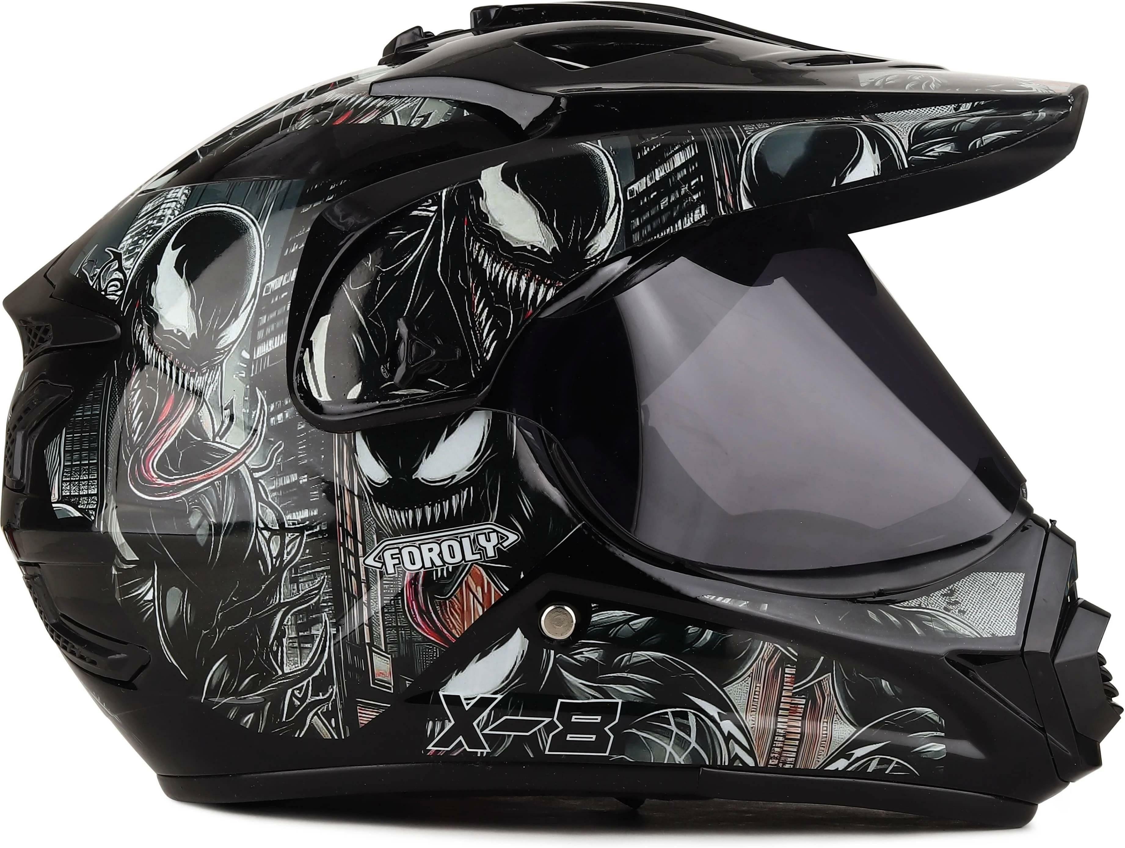 Buy FOROLY ISI Certified X-8 Venom Motocross Scratch Resistant