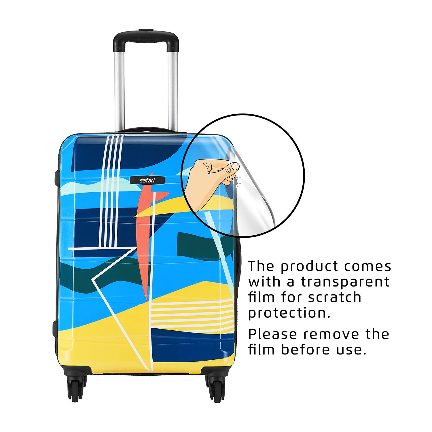 Buy Safari REGLOSS DETOUR Large Multicolor Polycarbonate Trolley