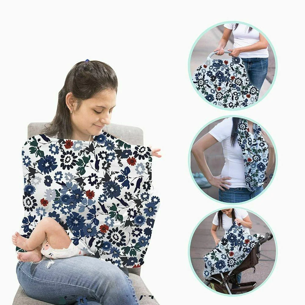 Multi Usage Nursing Cover Car Seat Covers for Babies Breastfeeding Cover 