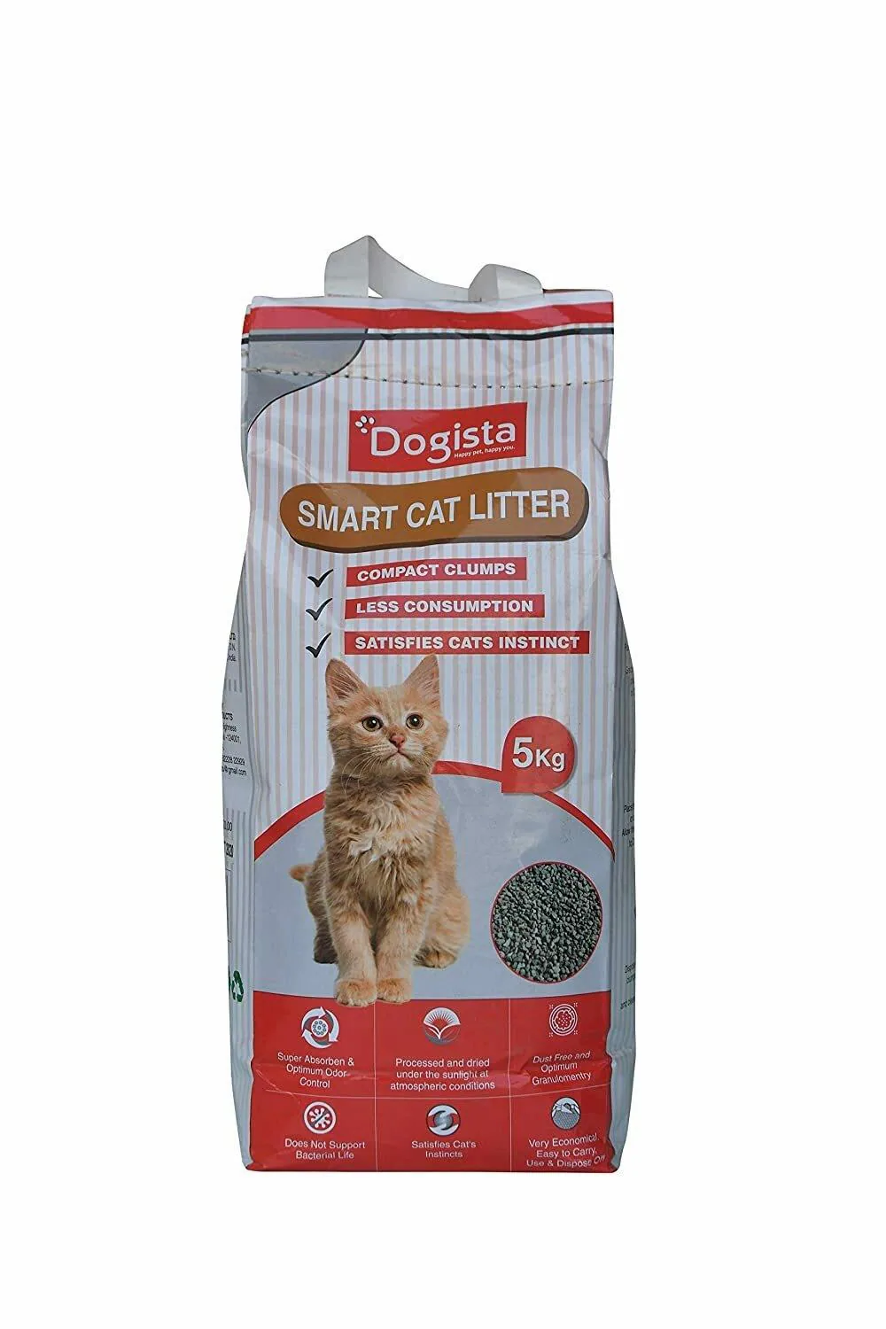 DOGISTA SMART CAT LITTER LAVENDER 5KG - EASY SMART CLUMP,DUST FREE &  SCOOPABLE BENTONITE SAND LAVENDER FRAGRANCE - JioMart