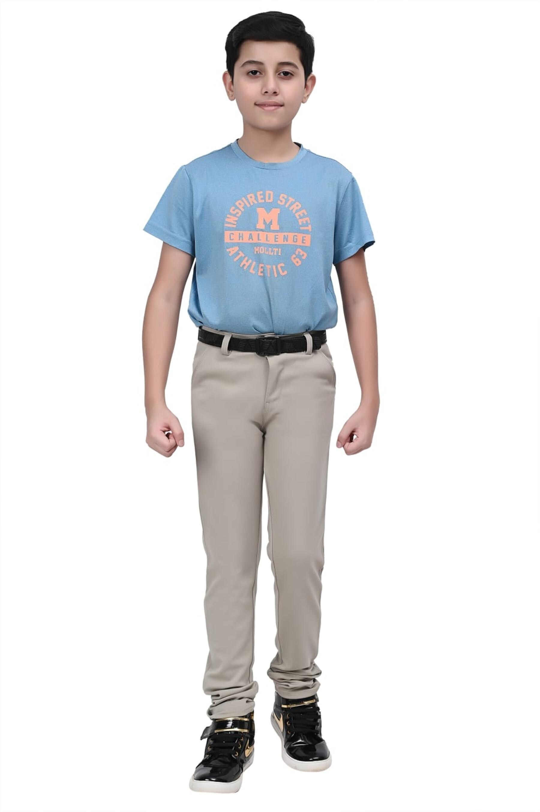 Buy JUMPTIGER Kids Boys Full Stretchable 4 Way Lycra So Comfortable Casual  wear Trouser Pant - FONE Online at Best Prices in India - JioMart.