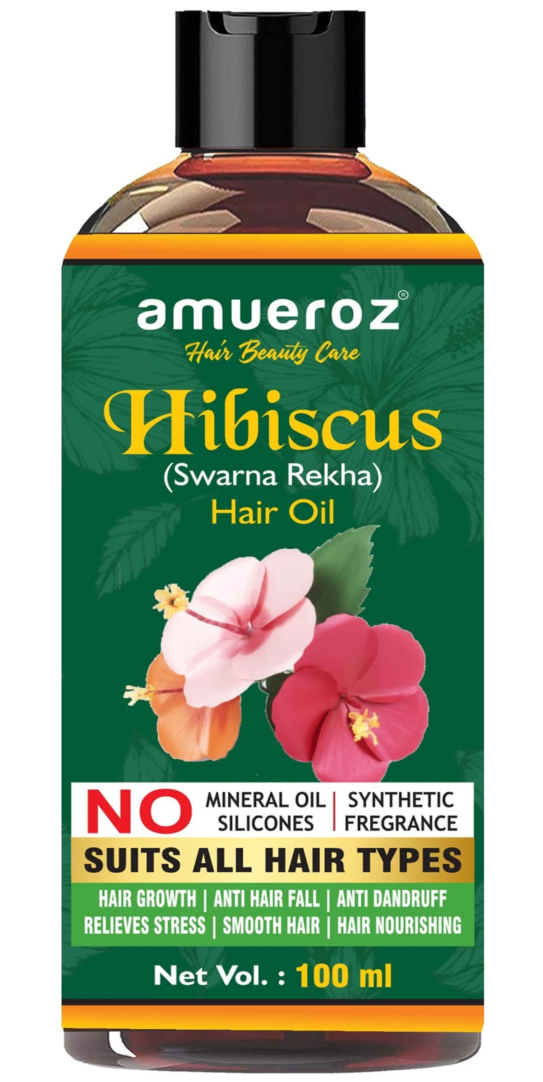 Amueroz Hibiscus Hair Oil For Hair Growth For Men And Women, Anti Hair Fall  Oil With 13 Natural Oils, Controls Hair Fall And Dandruff, 100 Ml - JioMart