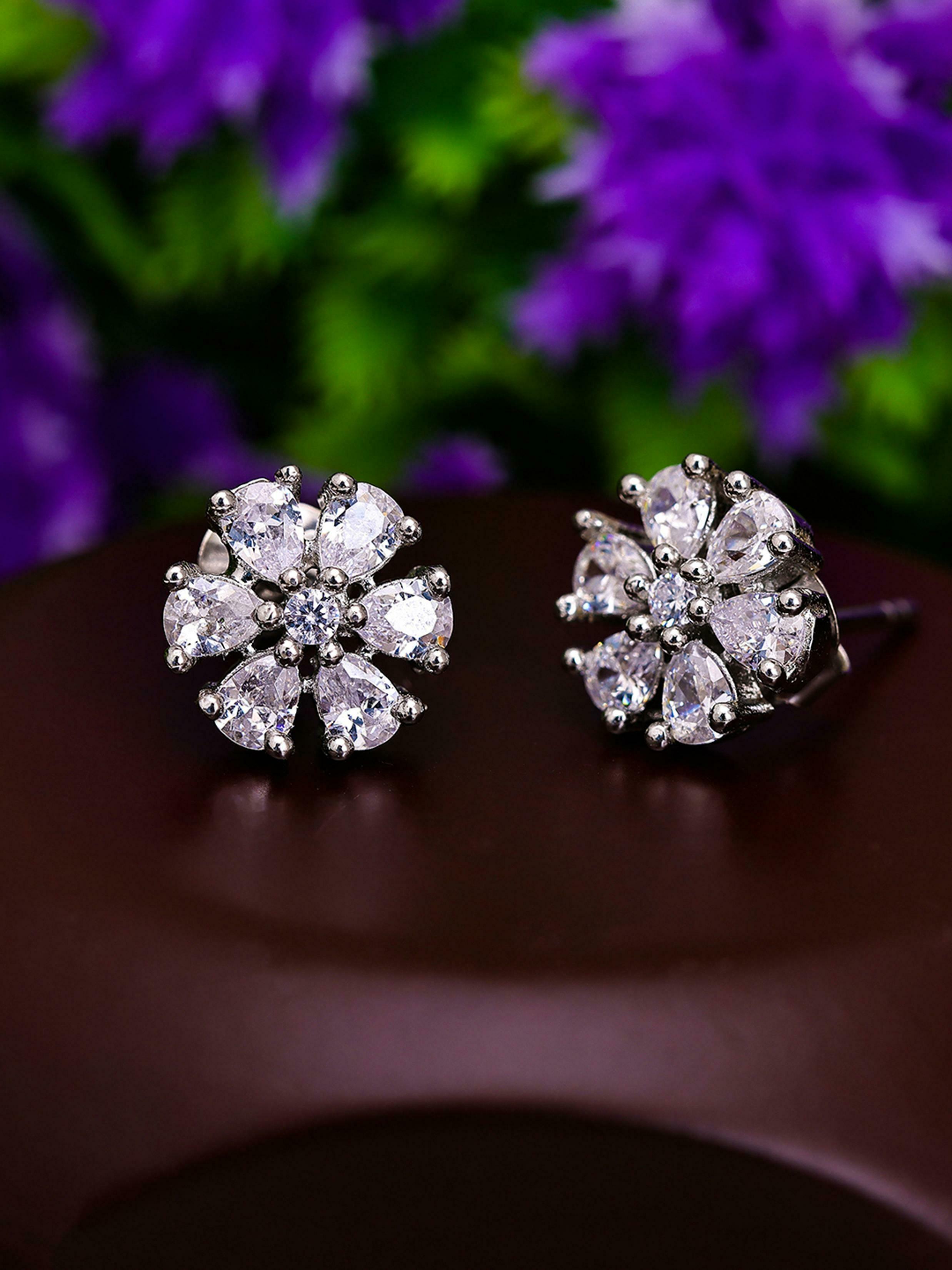 Details more than 83 cubic zirconia earrings india latest