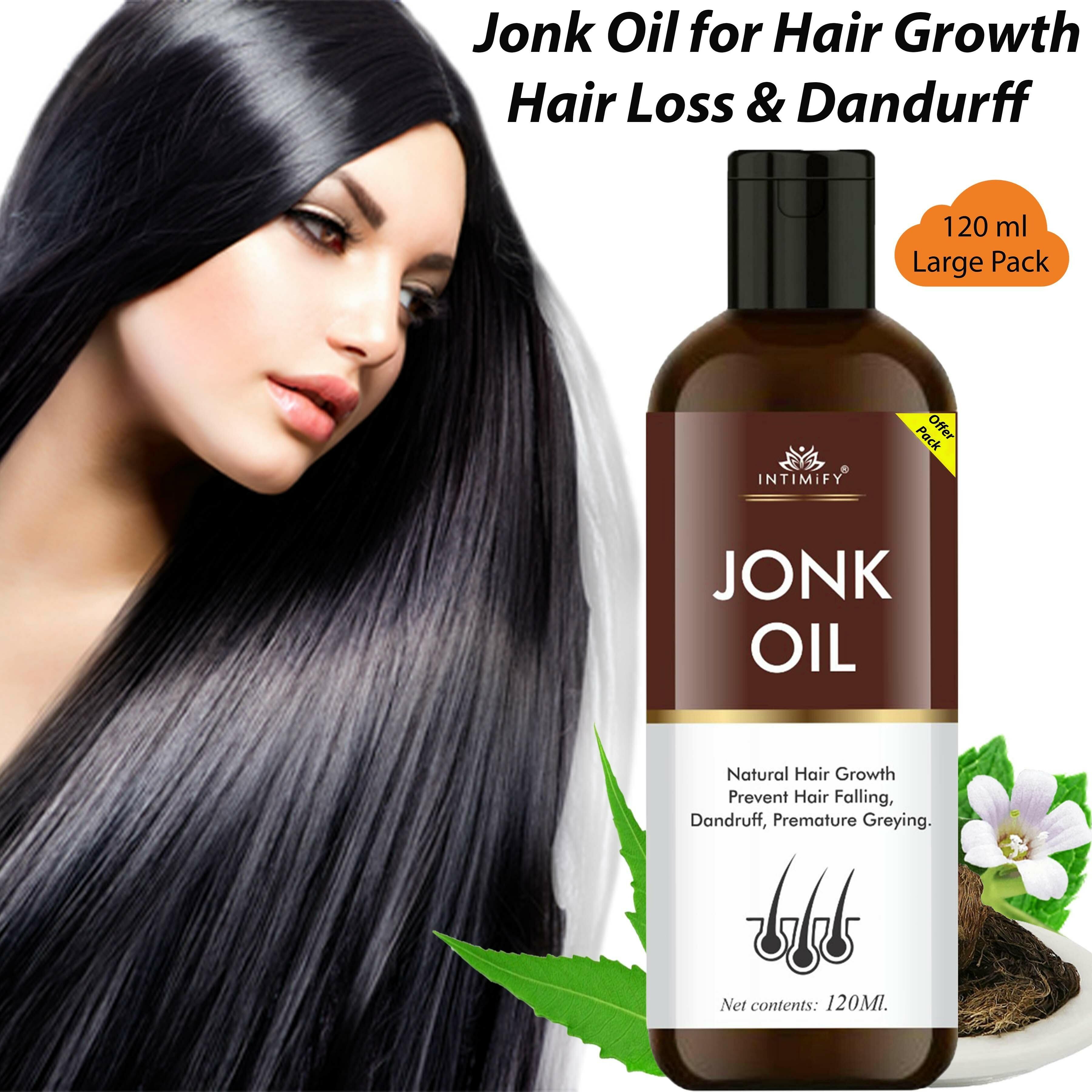 Intimify Jonk Oil for hair growth, hair dandruff oil, thick hair oil, hair  growth oil women - JioMart