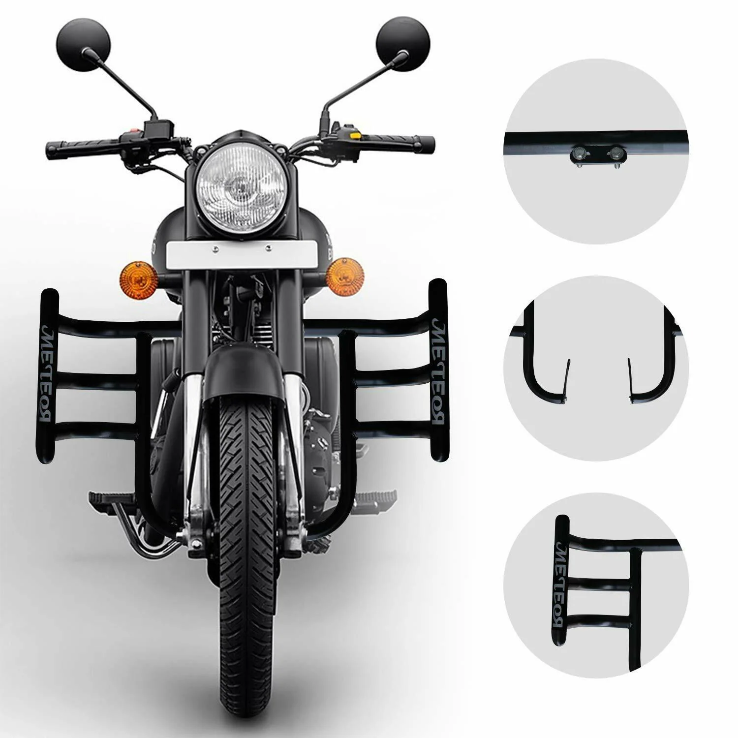 royal enfield classic 350 leg guard black