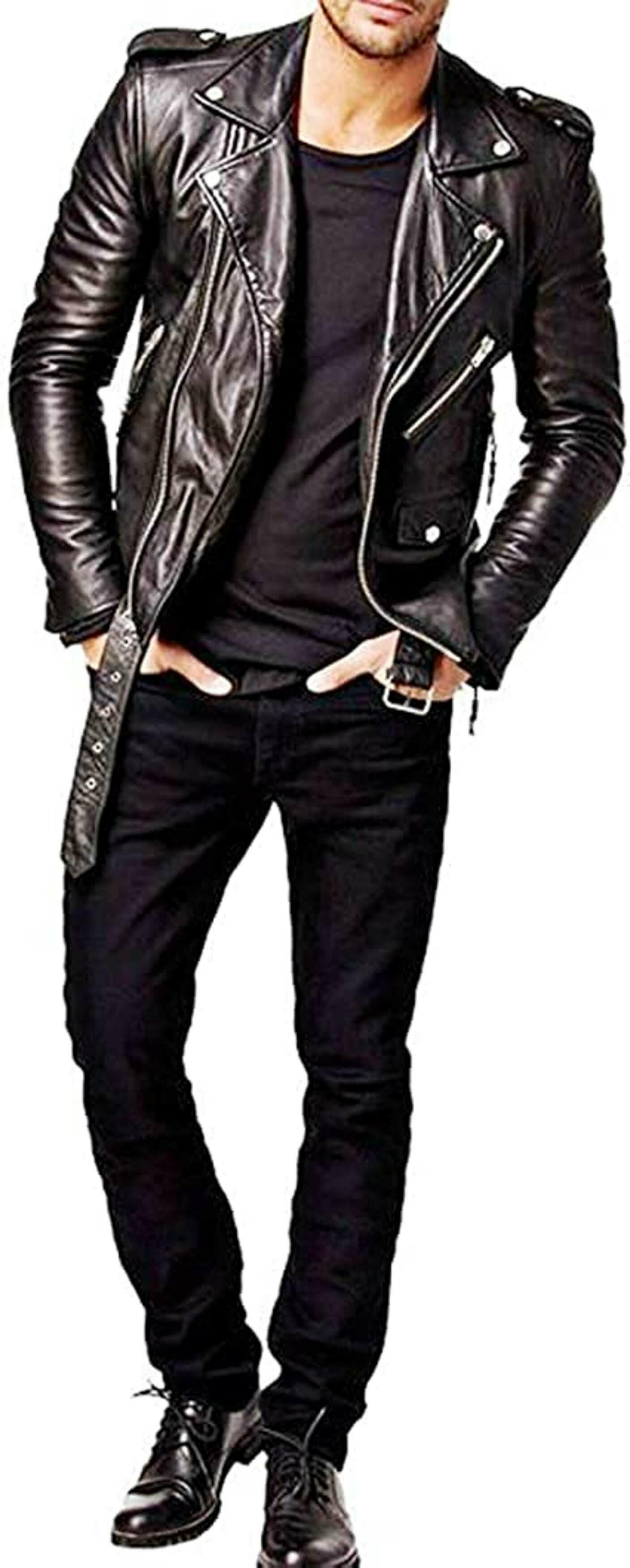Buy Hiller Men Leather Jacket (Xl) Online at Best Prices in