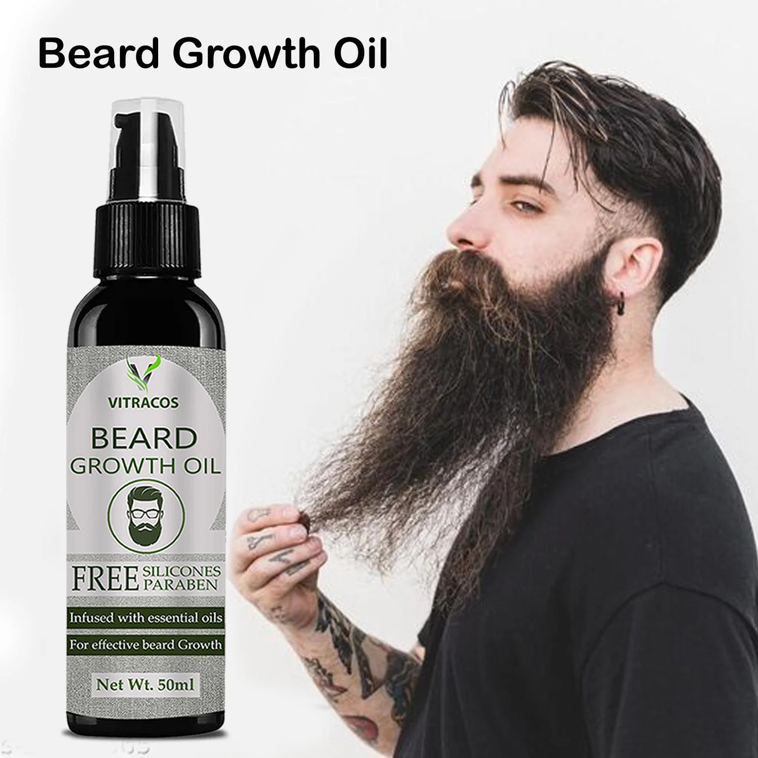 7 Days 100% Result Beard Growth Oil Enriched with Onion & Sandalwood oil  For Faster Beard Growth Hair Oil (50ML) (PACK OF 1) - JioMart