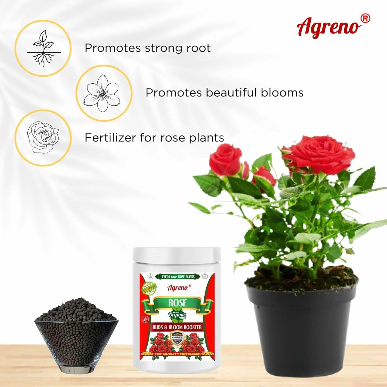 Buy Agreno Rose Buds and Bloom Booster, Essential Organic Powerful