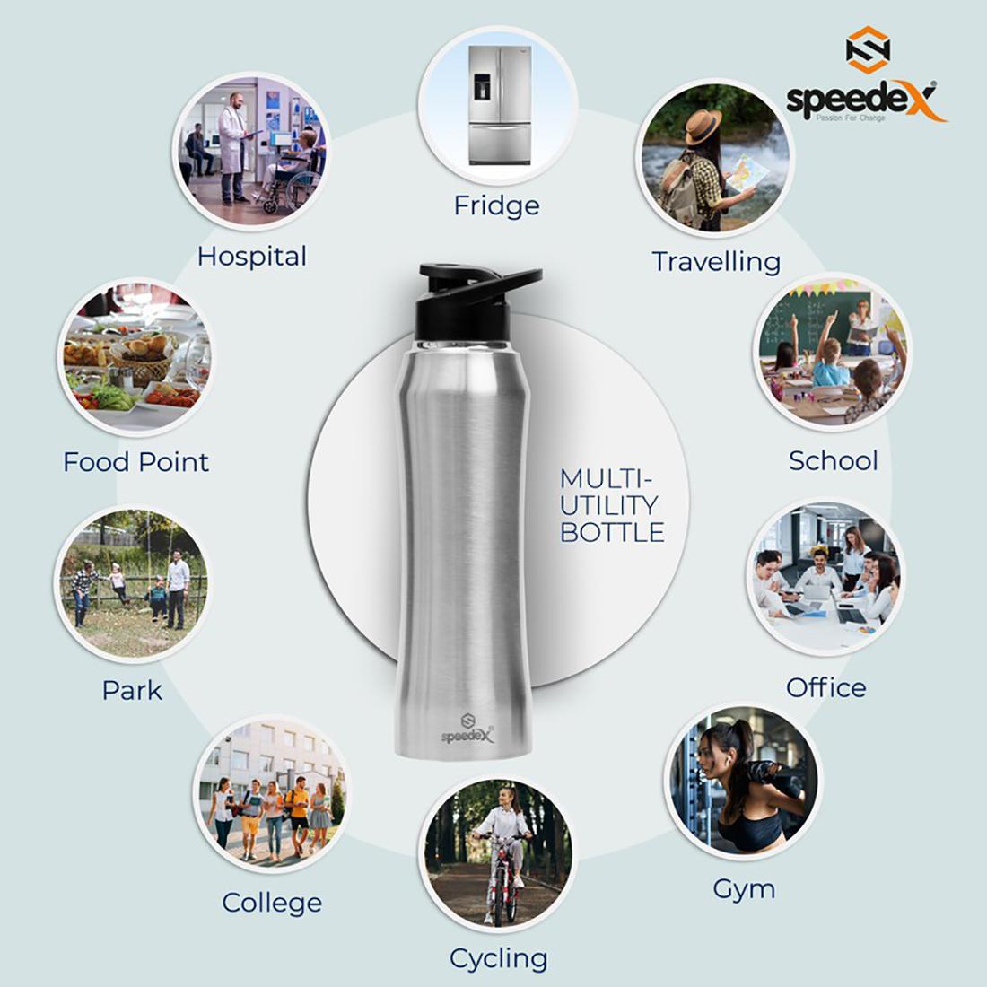 Buy Speedex Stainless Steel Water Bottle 1 Litre Leakproof