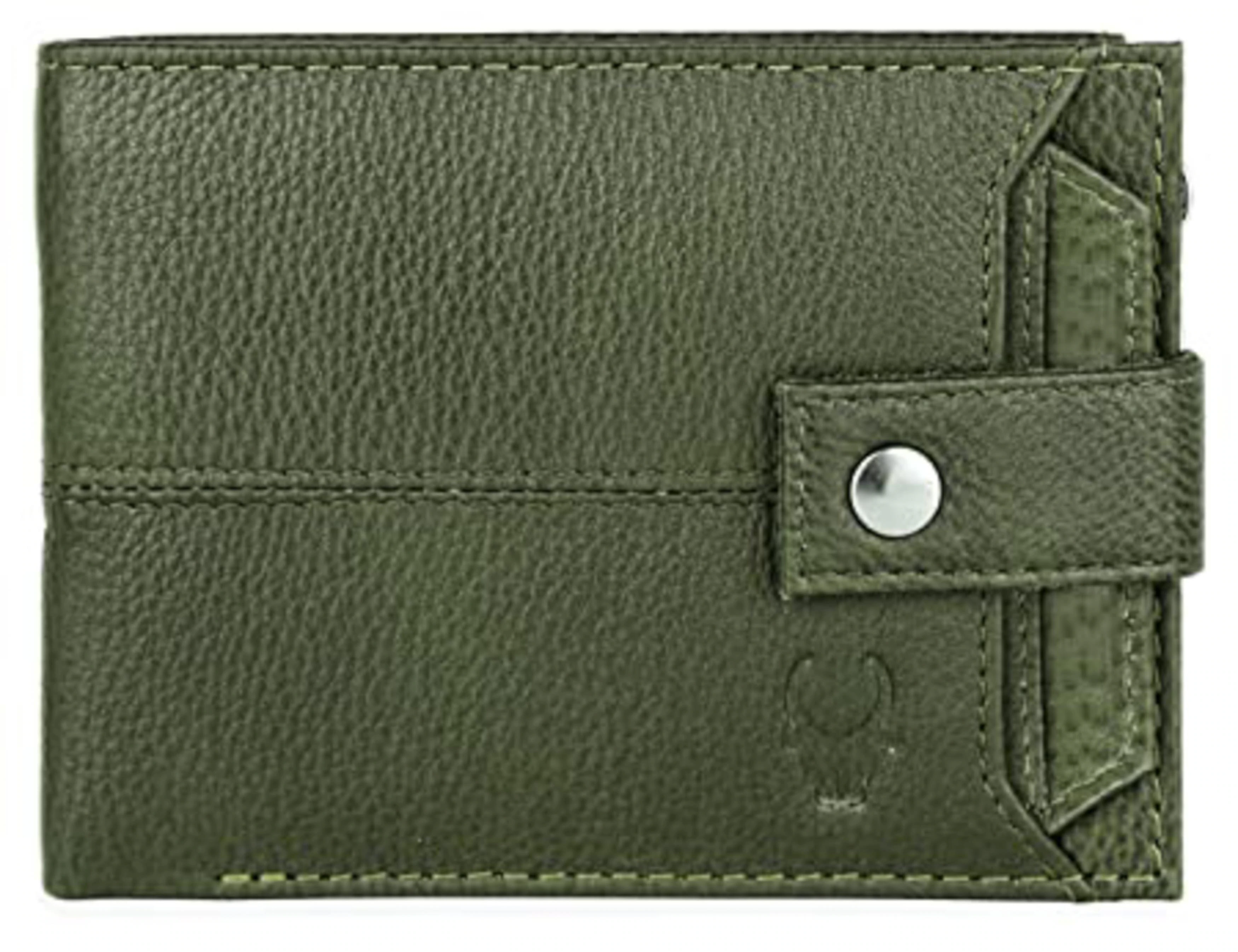 Buy Wildhorn Men Green Rfid Blocking Top Grain Ultra Strong