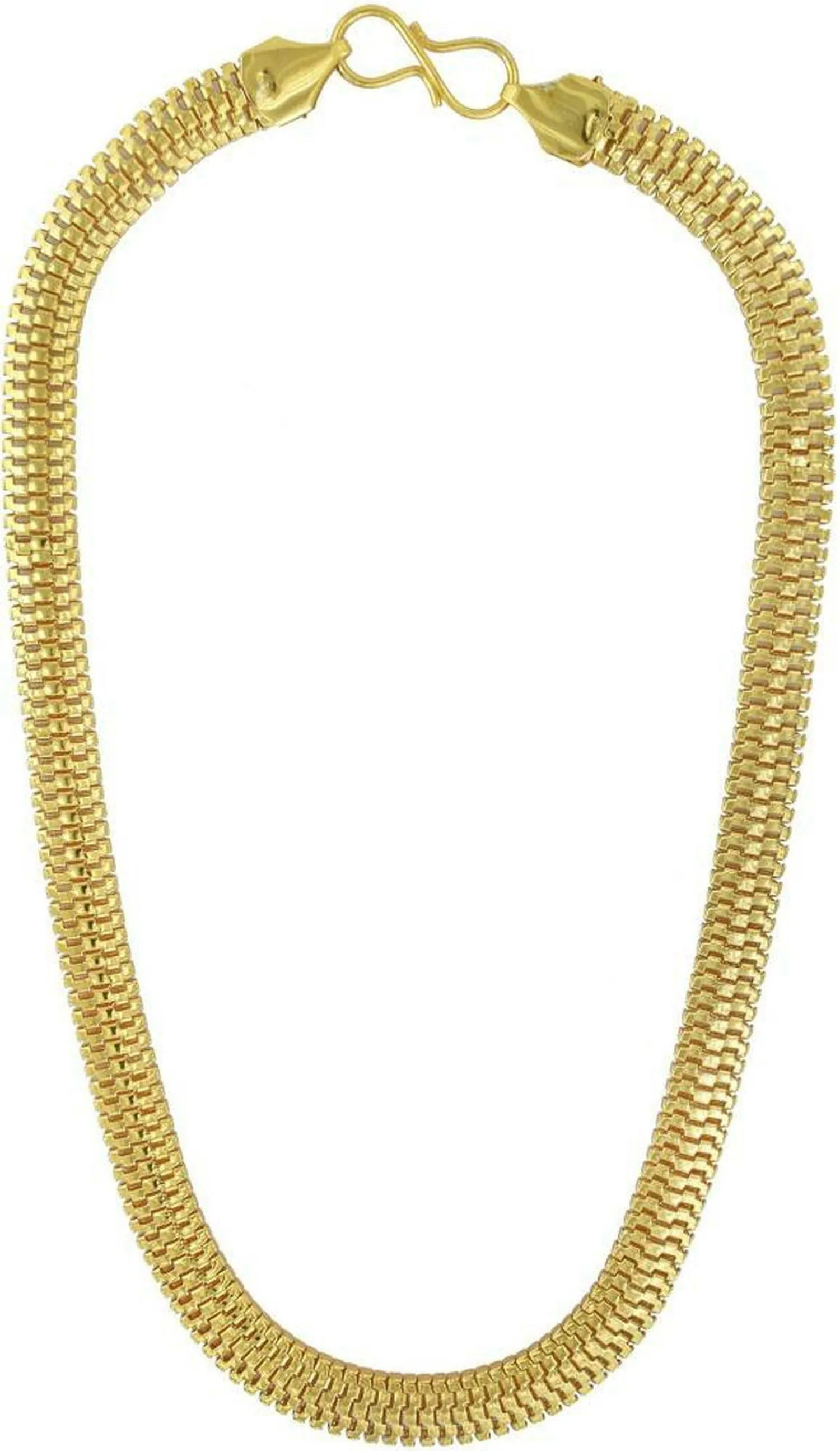 Flat Gold Chain Designs Mens Buy Memoir Gold Plated Brass Flat