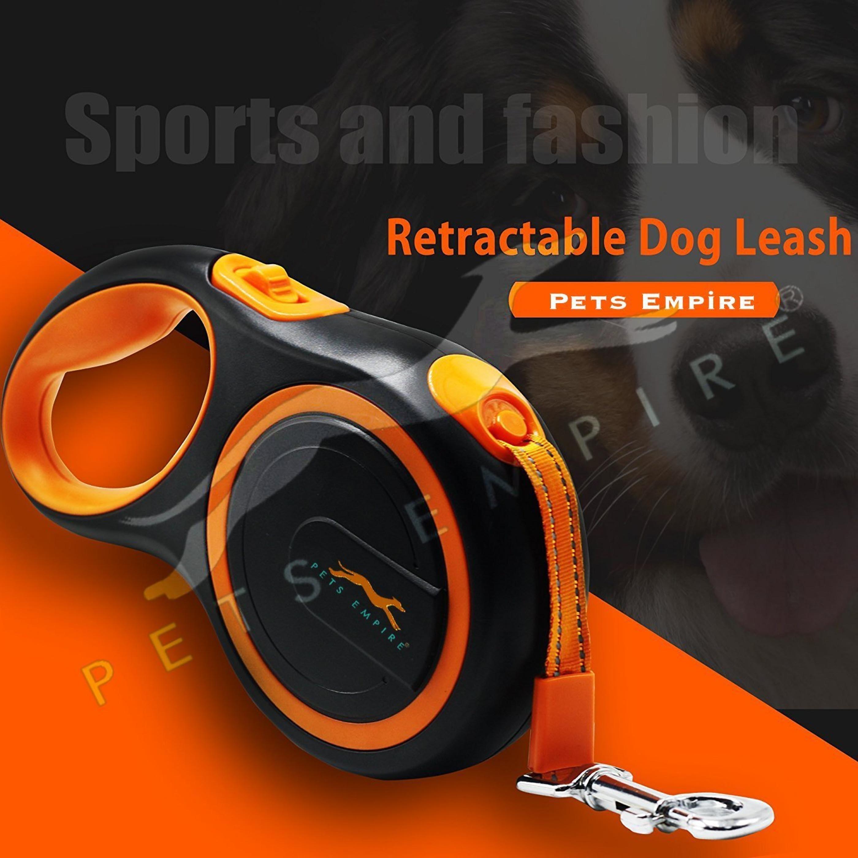 Petderland Fashionable Stylish Cute Retractable Pet Walking Leash 16ft Colorful Automatic Extendable Traction Leash for Dogs/Cats/Rabbits/Pets with Tension up to 30LBs 