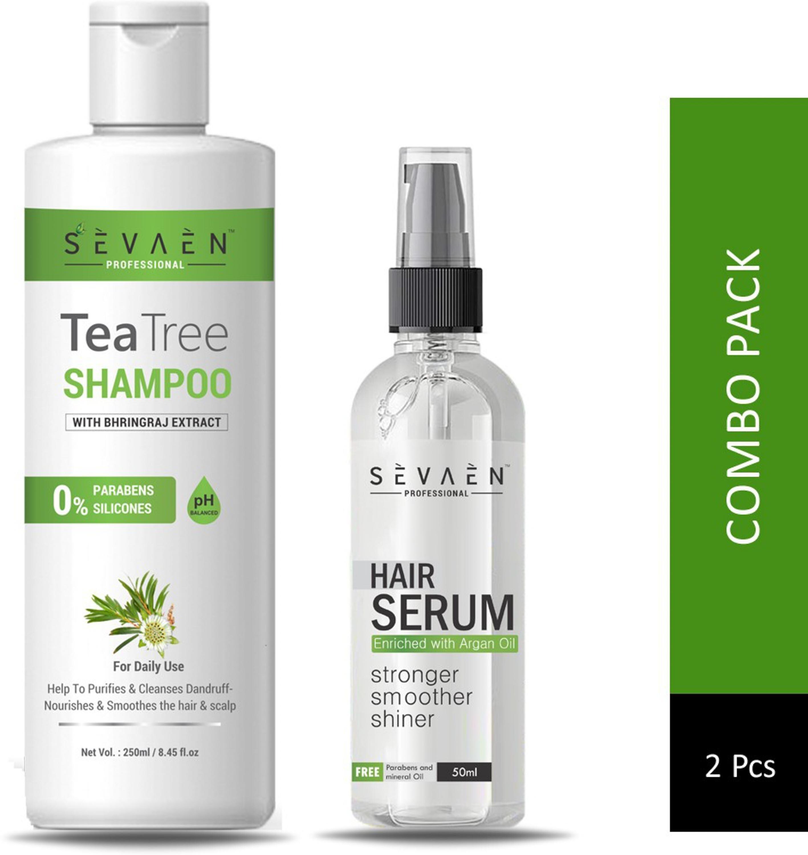 Sevaen Tea Tree Shampoo And Professional Hair Serum For Women - 2 Pc -  JioMart