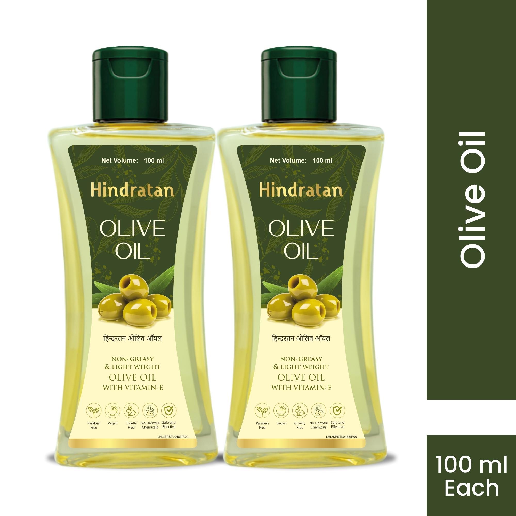 Buy Leeford Hindratan Olive Oil Pack of 2 (100ml Each)- for Skin