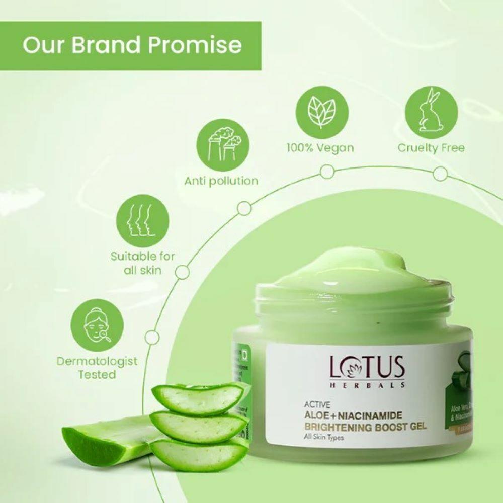 Buy Lotus Herbals Active Aloe + Niacinamide Brightening Boost Gel