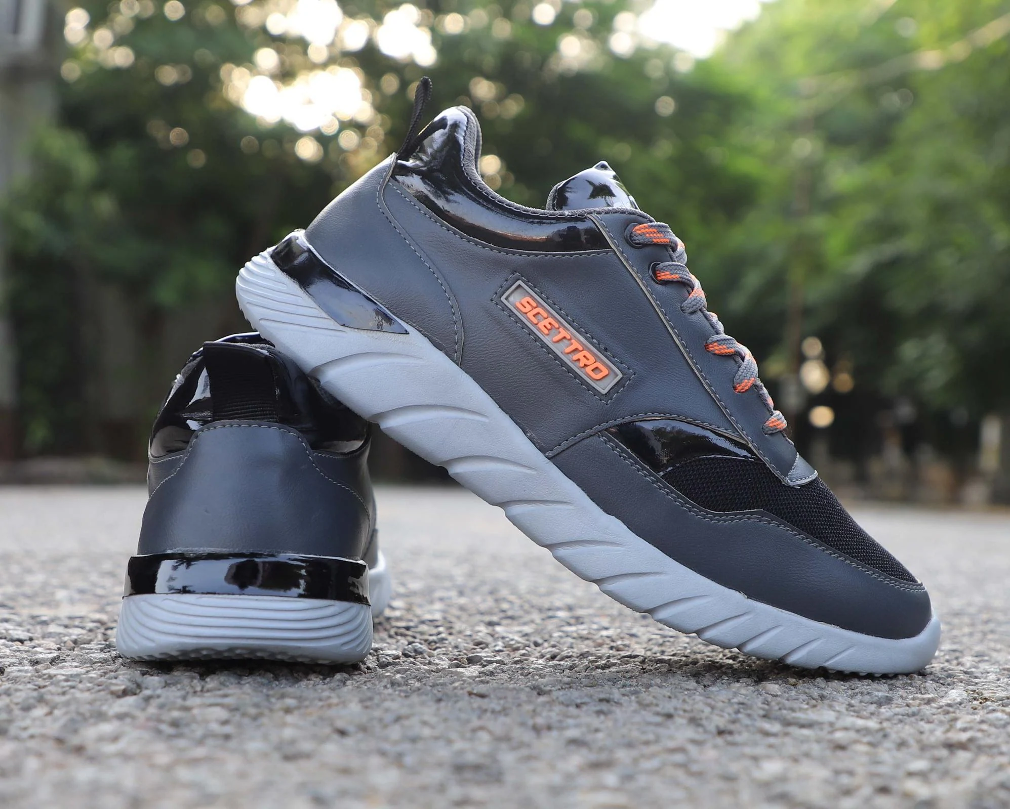 Buy Scettro Grey Abstract Stylish Jordan Light Weight Trending