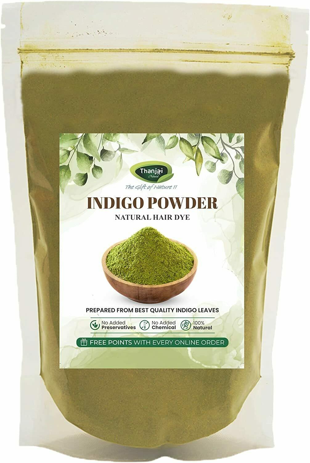 Thanjai Natural Indigo Powder 750g for Natural Hair Color, Hair Care & Hair  Growth - JioMart