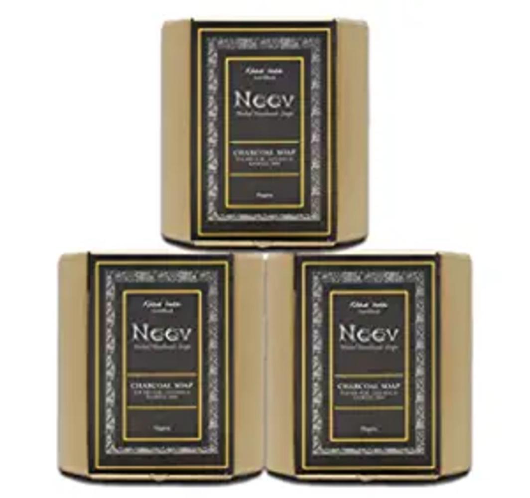 Buy Neev Herbal Handmade Soap - Charcoal Soap (3x75g) | Organic