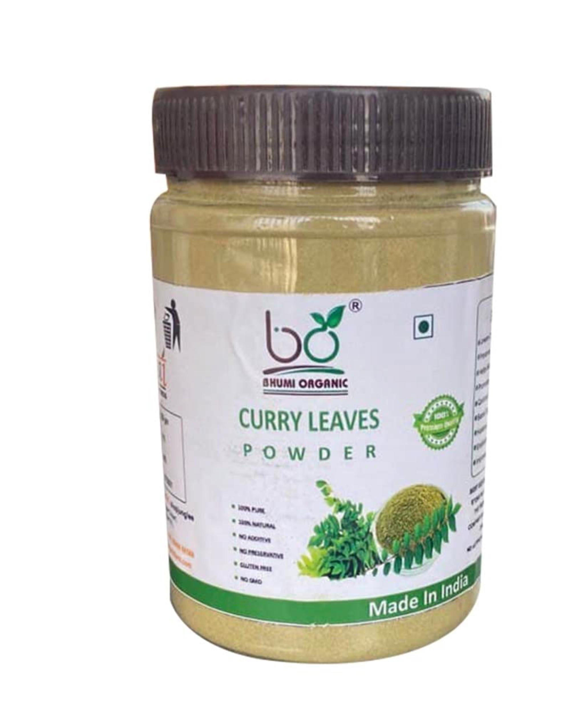 Bhumi Organic Curry Leaves Powder With Various Benefits For Hair, Face,  Food And Cooking - 500 g - JioMart