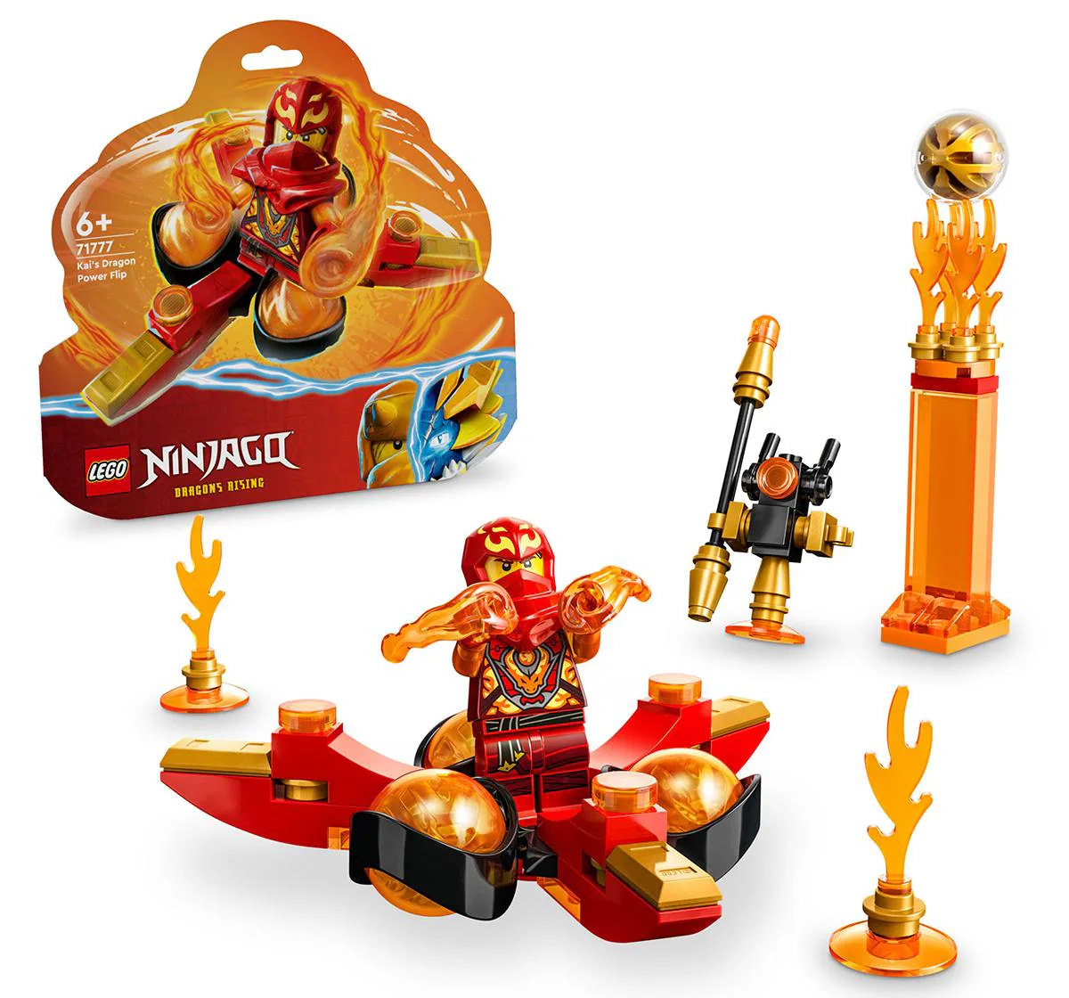 Buy Lego Ninjago Kai'S Dragon Power Spinjitzu Flip 71777