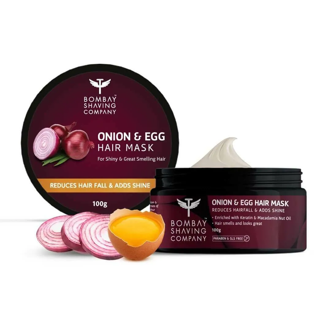 Bombay Shaving Company Onion & Egg Hair Mask, 100g - JioMart