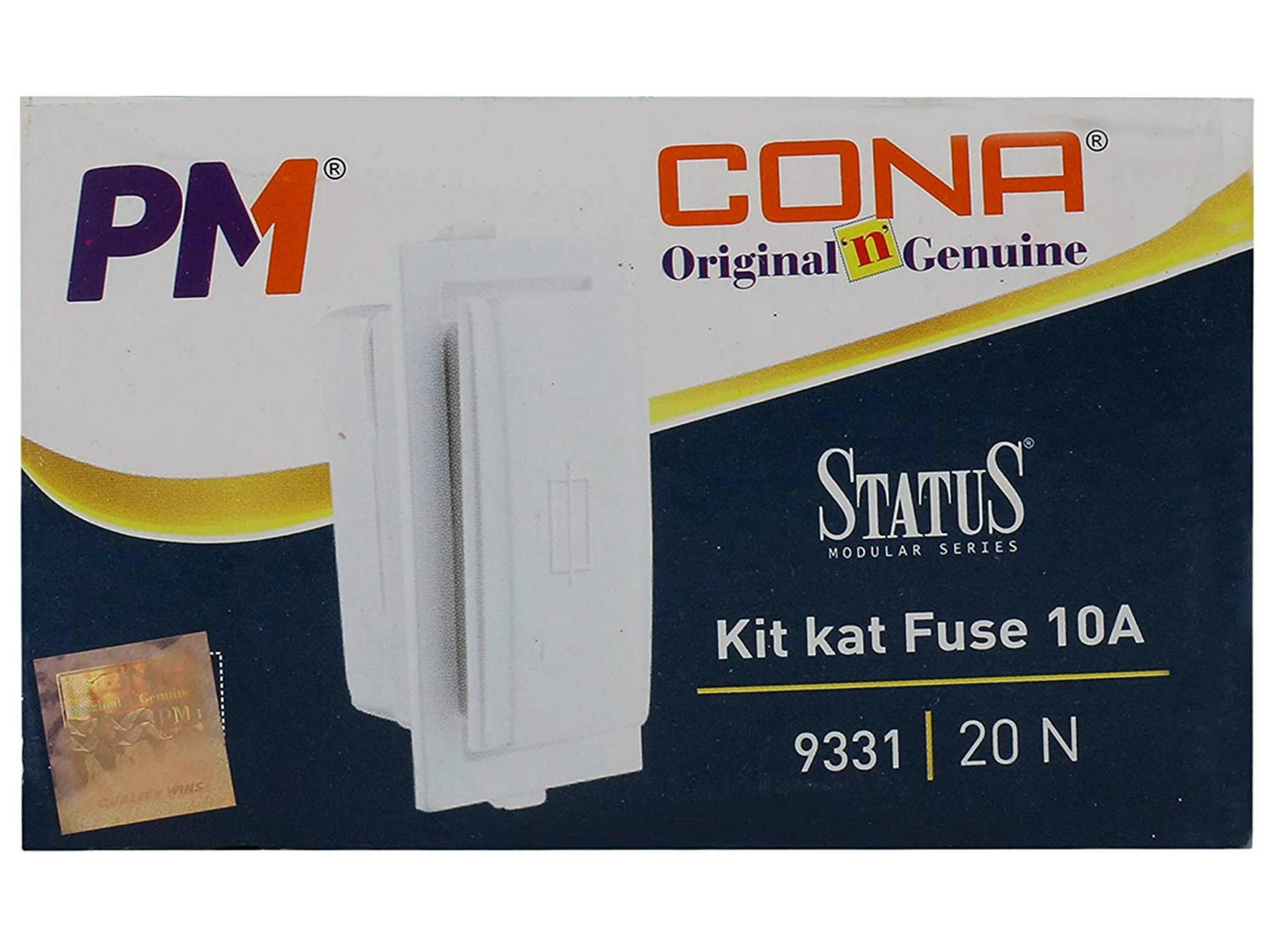 Buy CONA 9331 Status Kit Kat Fuse 10A, White-Pack of 5|Modular