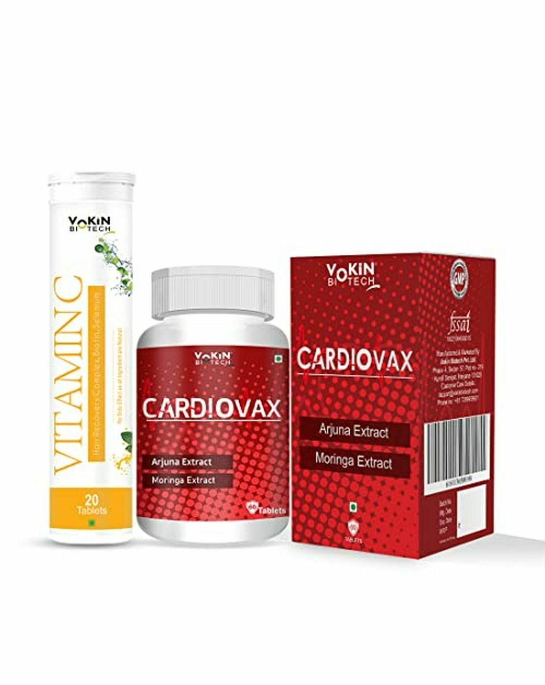 Buy Vokin Biotech Cardiovax With Arjuna Extract & Moringa Extract
