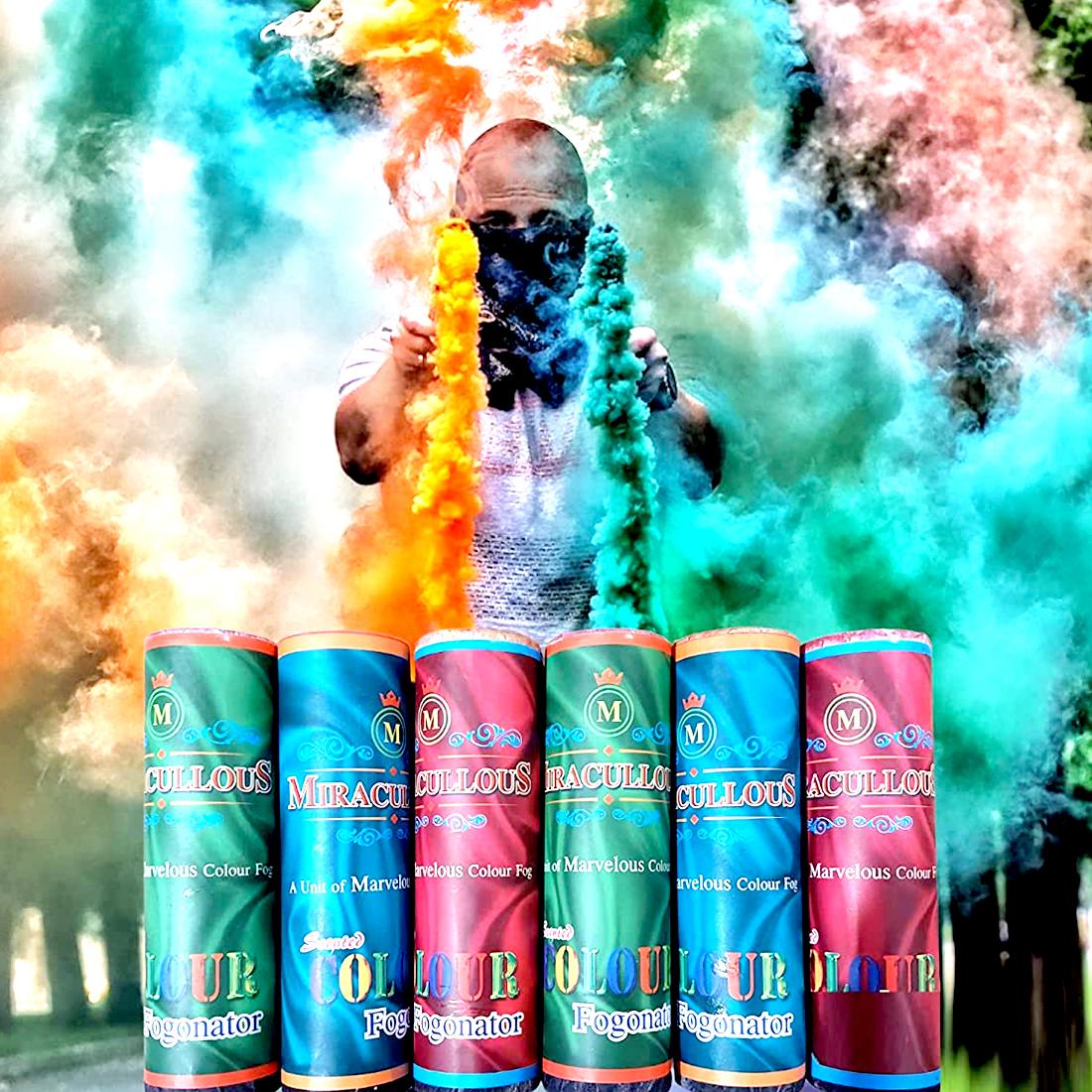 Buy FOBHIYA Electric Color Fog Pyro 3 Different Colors in 1 Pyro