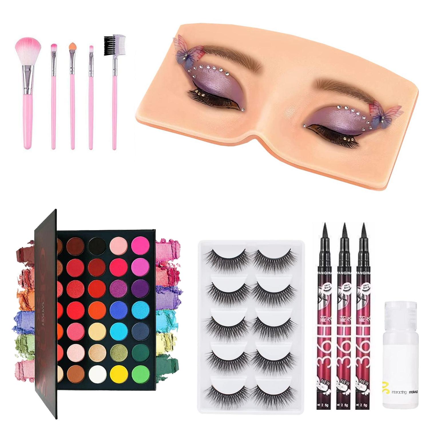 Buy Beauzy Eyes Makeup Practice Face Board, 3D Reusable Mannequin