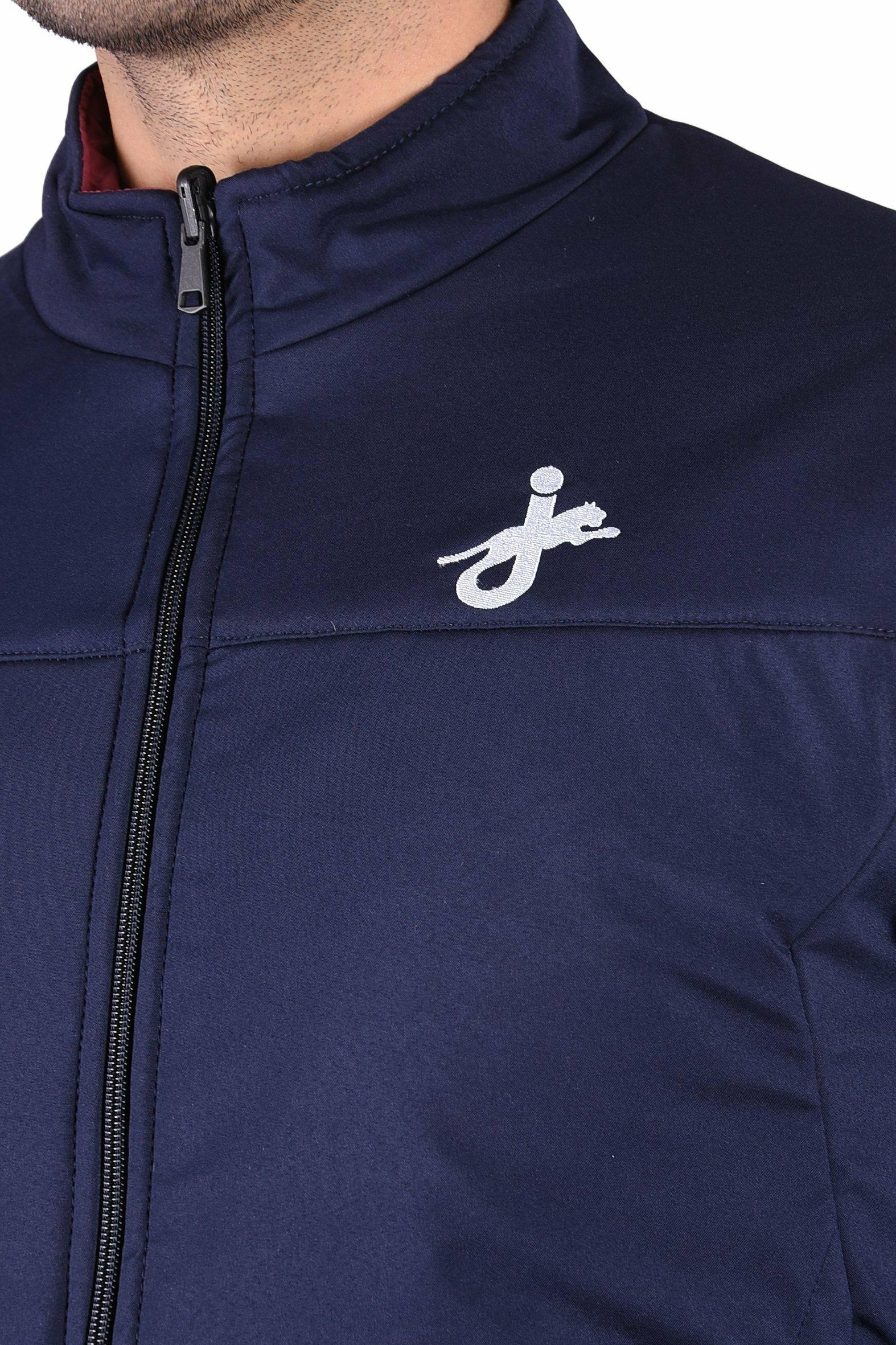 Buy Jaguro Men's Winter Reverisble Jacket Dual Side Wearable