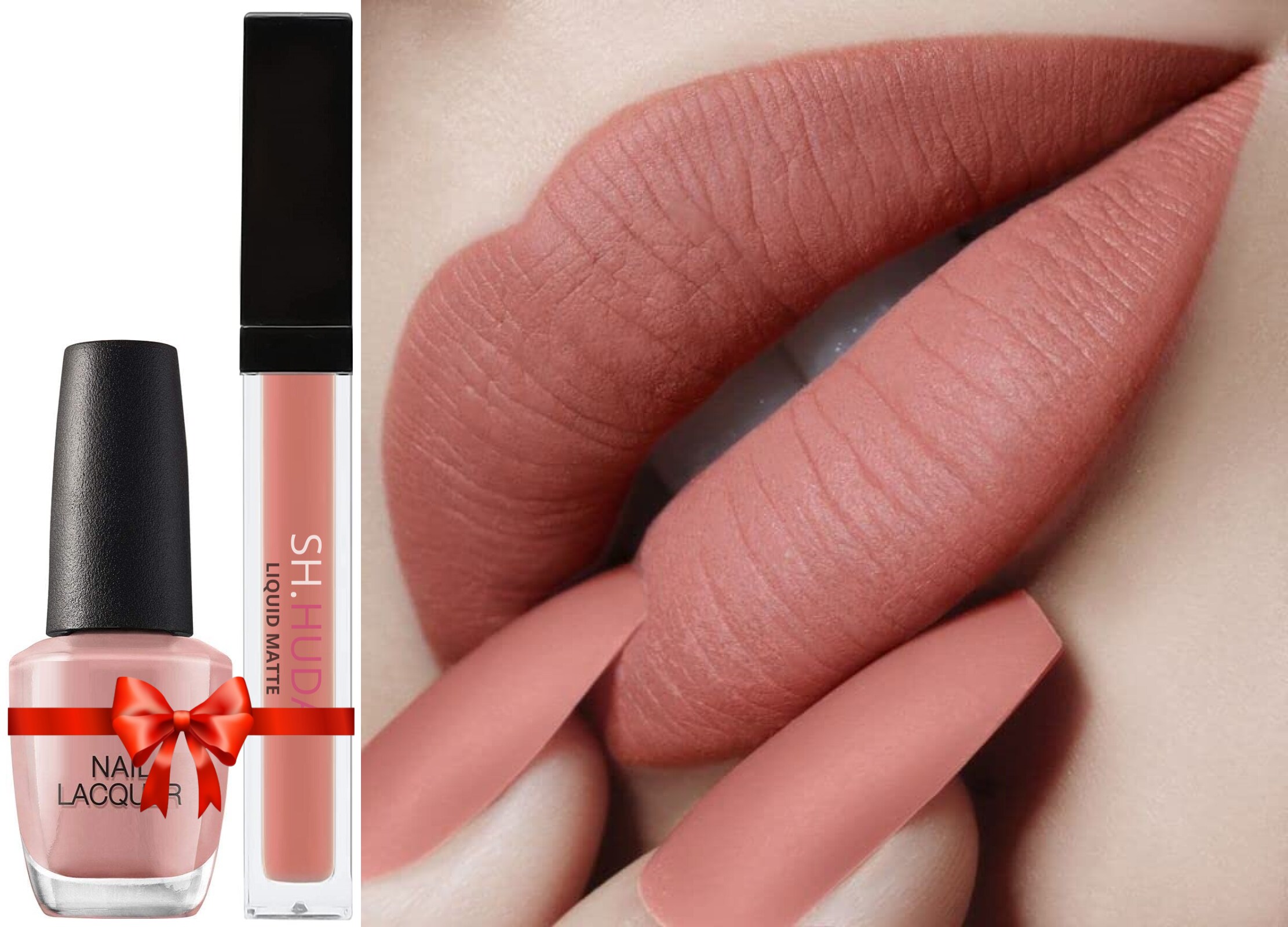  Professional Beauty Lipsticks for Women with Matching Shade Nail  Polish (Nude Edition) - JioMart