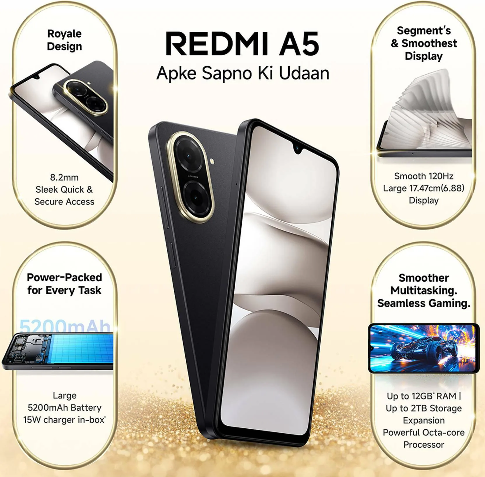 Redmi A5 4GB RAM 128GB RO カラー/Black Buy Xiaomi Redmi A5