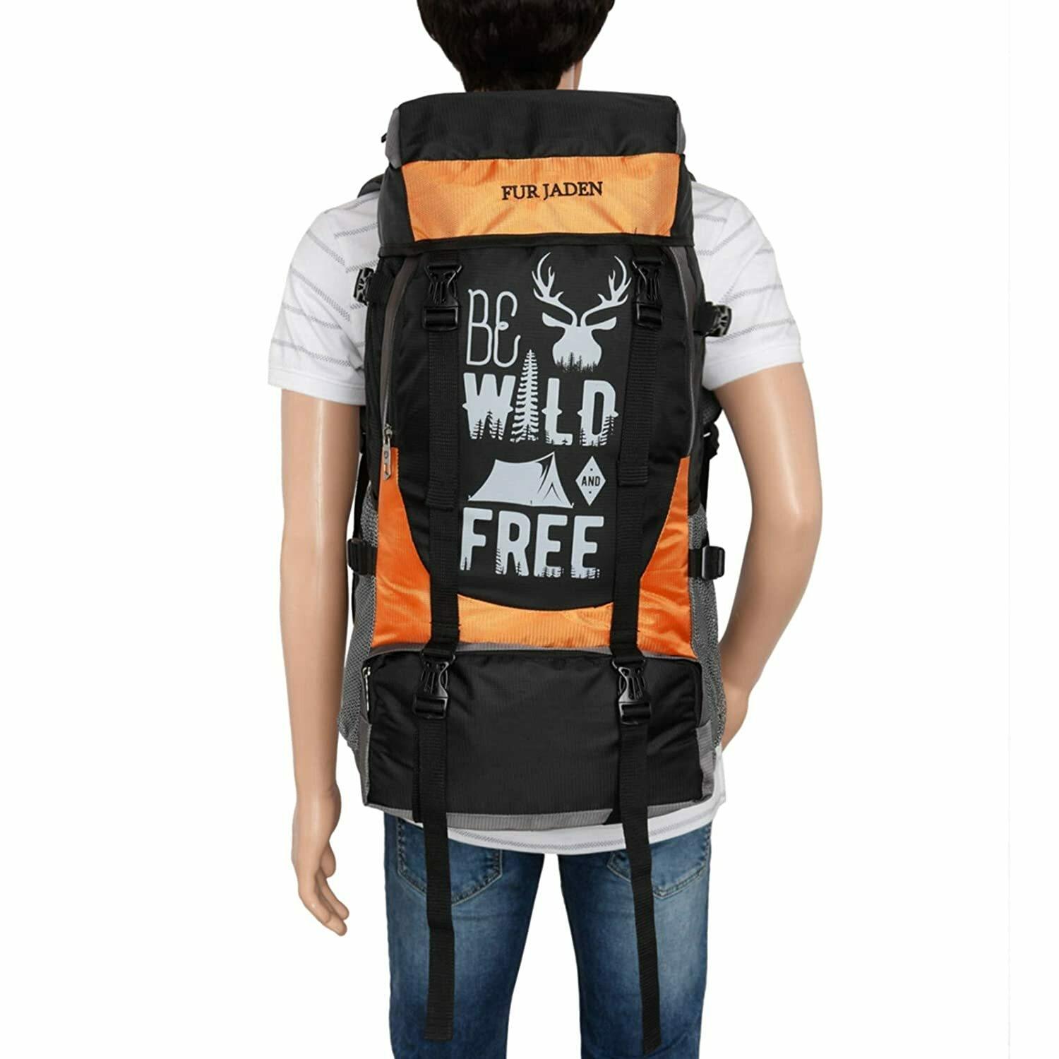 Buy Fur Jaden BM110 Black Orange Polyester Rucksack Travel