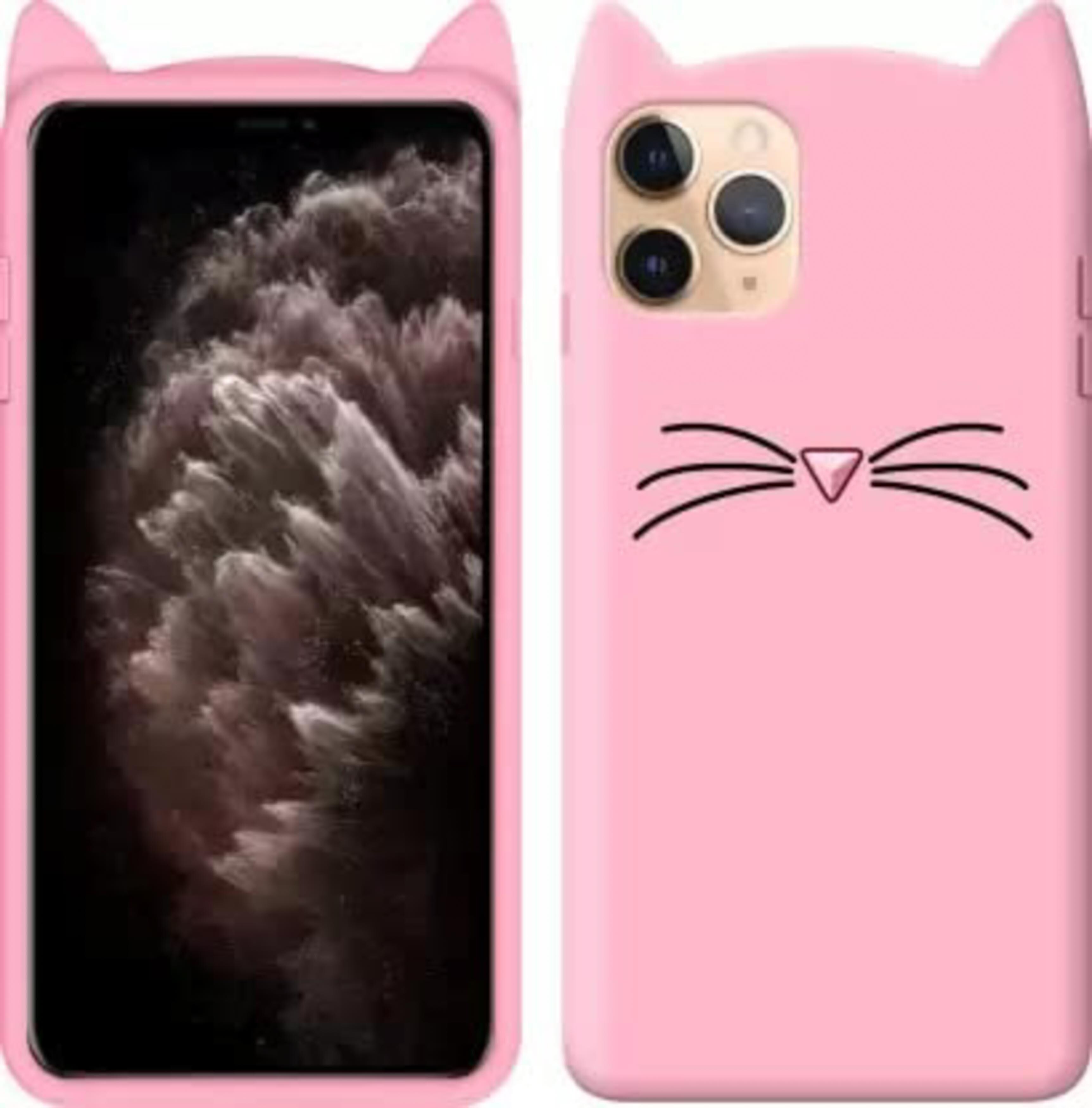 Richburg Pink Rubber Billi Cartoon Ear Design Shockproof Back Case For  Iphone 11 - JioMart