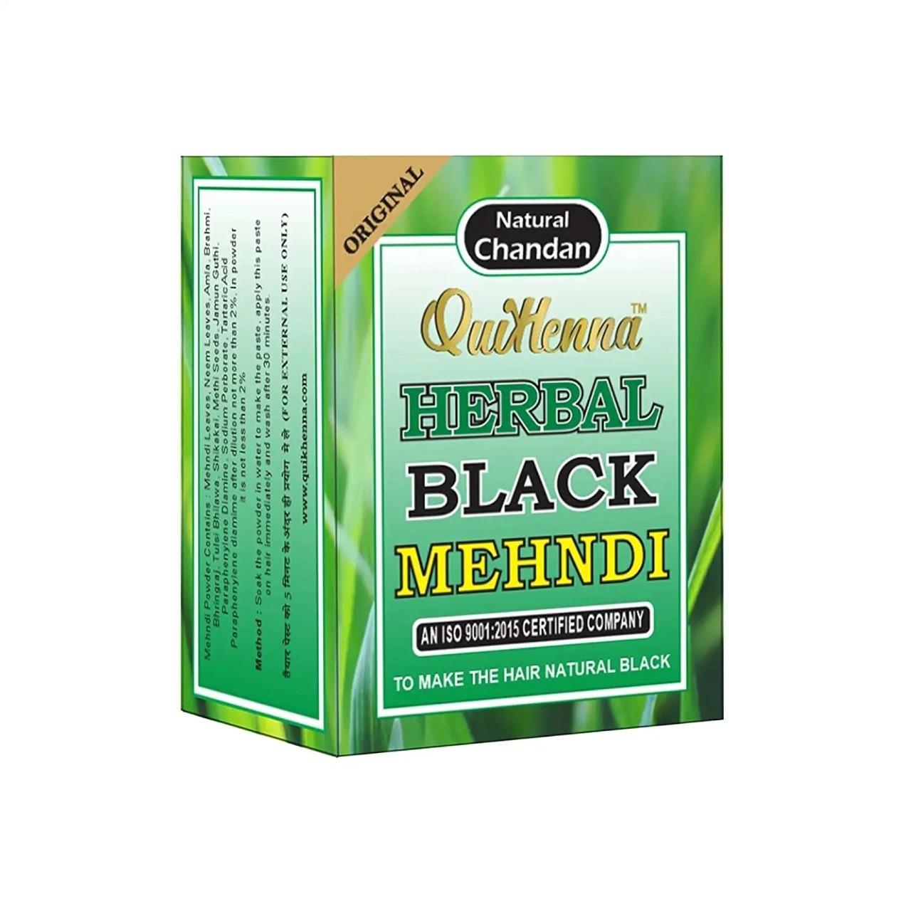 QuikHenna Herbal Black Mehndi For All Hair Type 65gm - JioMart