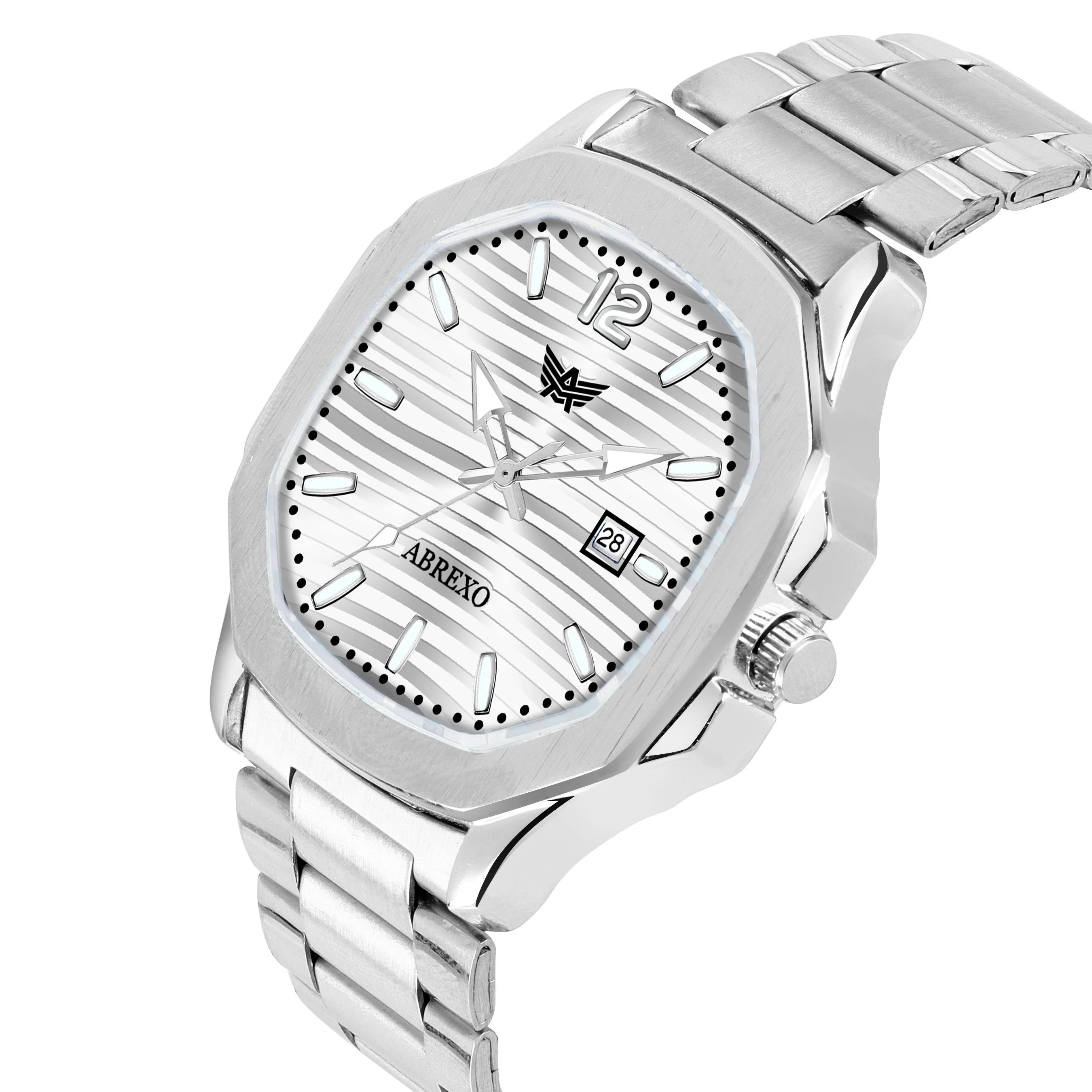 Buy ABREXO, Abx7000-Date Functioning Square Dial Stainless Steel