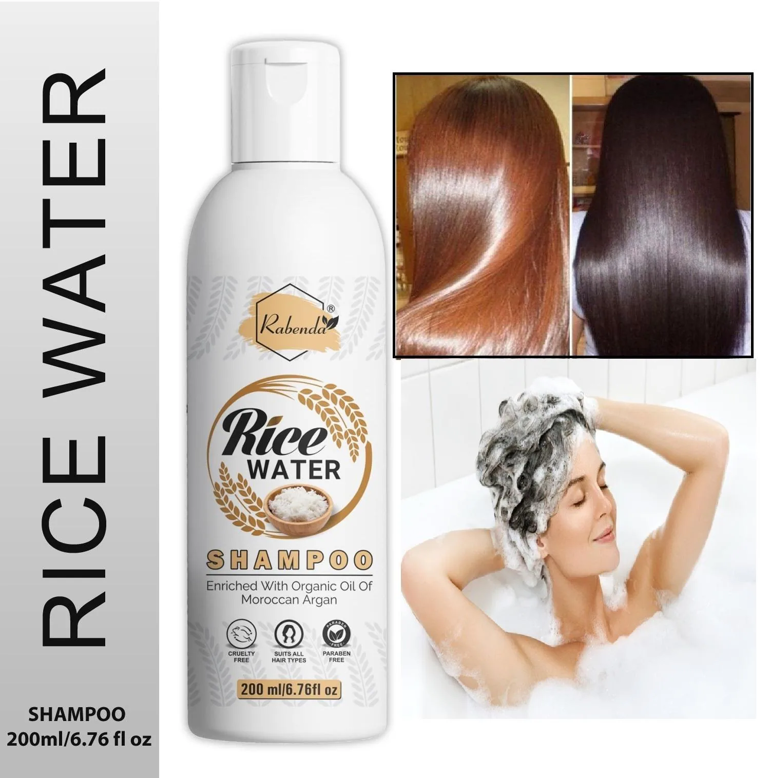 Rabenda Rice Water Hair Fall Control & Boosting Hair Growth Treatment  Shampoo - JioMart