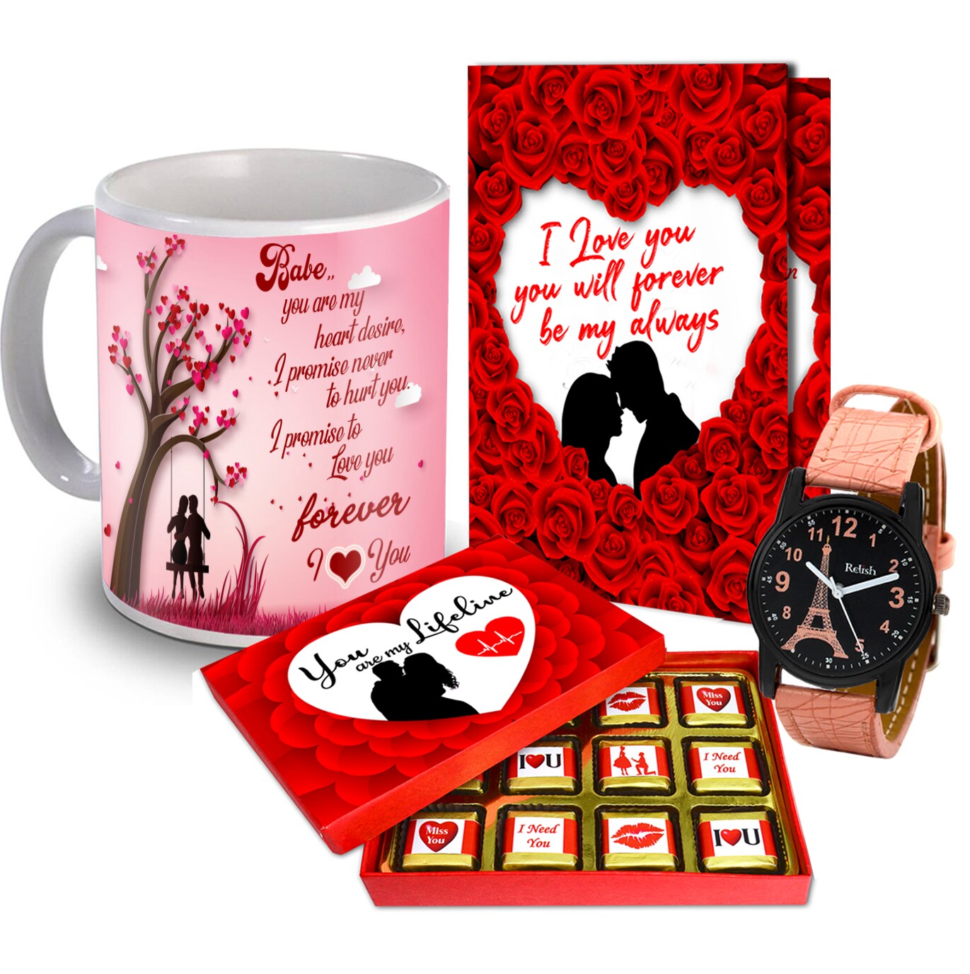 Midiron Valentines Gift For Wife/Him/Her/Girlfriend |Anniversary,Birthday  Day Gift | Romantic Gift Hamper|Festive Gift With Handmade Chocolate Box,  Printed Ceramic Coffee Mug & Love Greeting Card - Jiomart