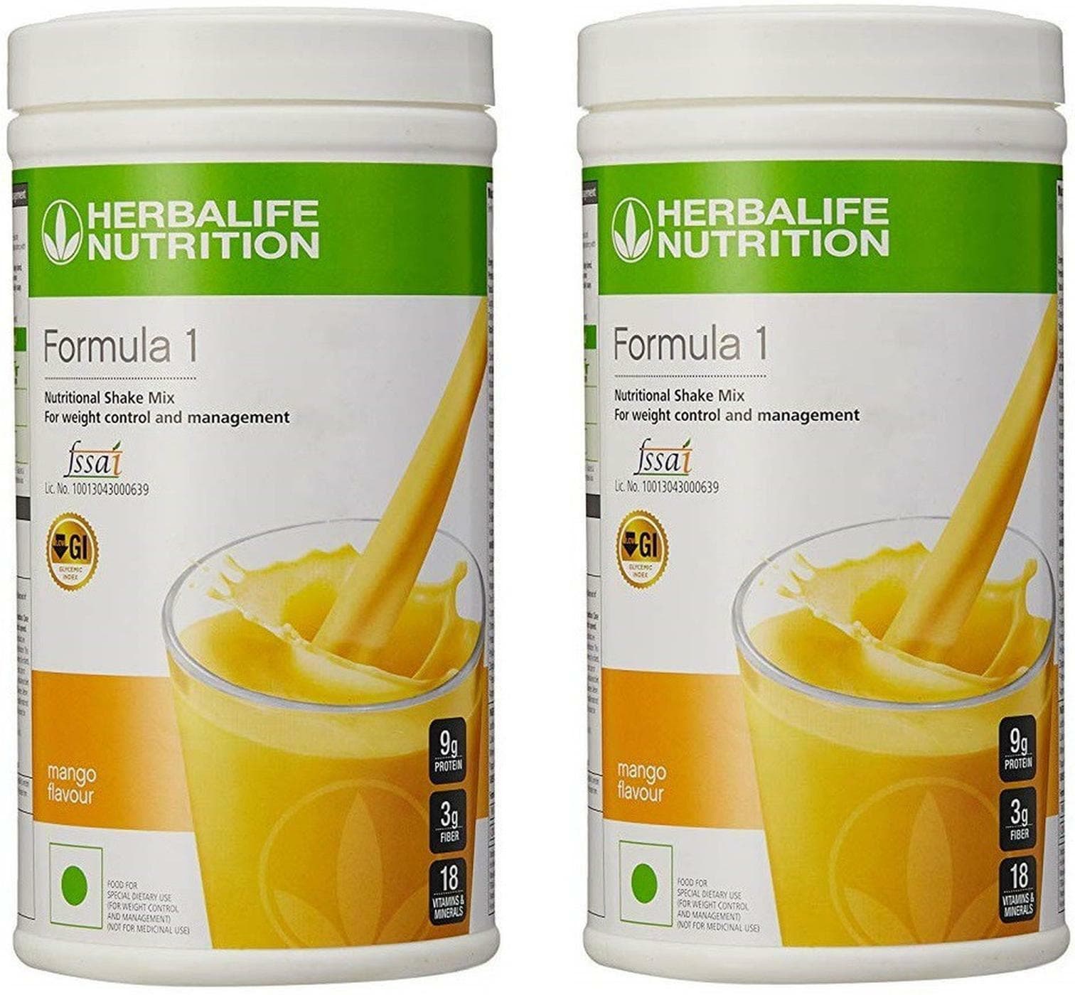 Buy Herbalife Nutrition Formula 1 Mango Flavour Pack Of 2 Shake