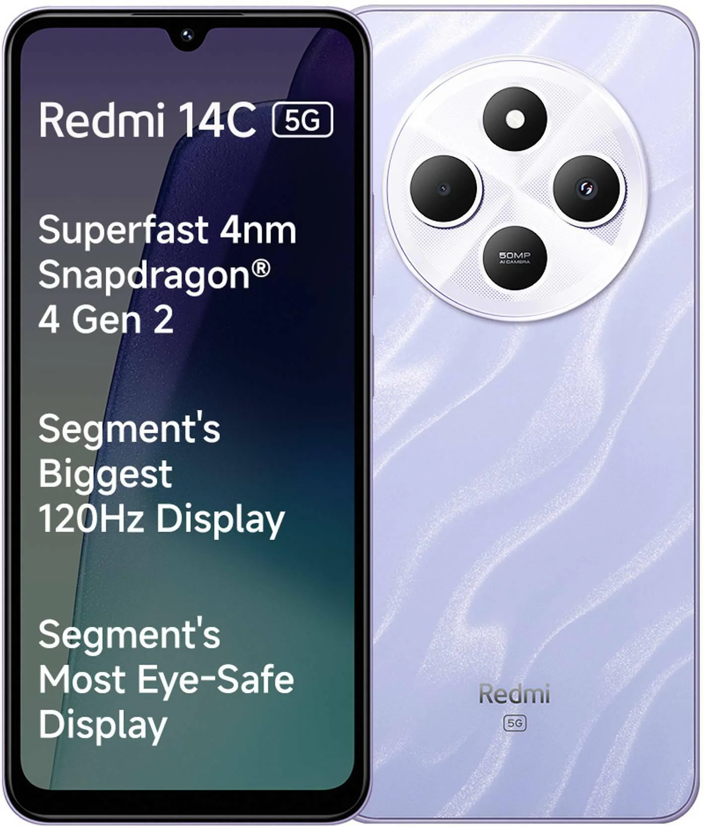 Buy REDMI 14C 5G, 4GB Ram, 64GB Storage, Stardust Purple