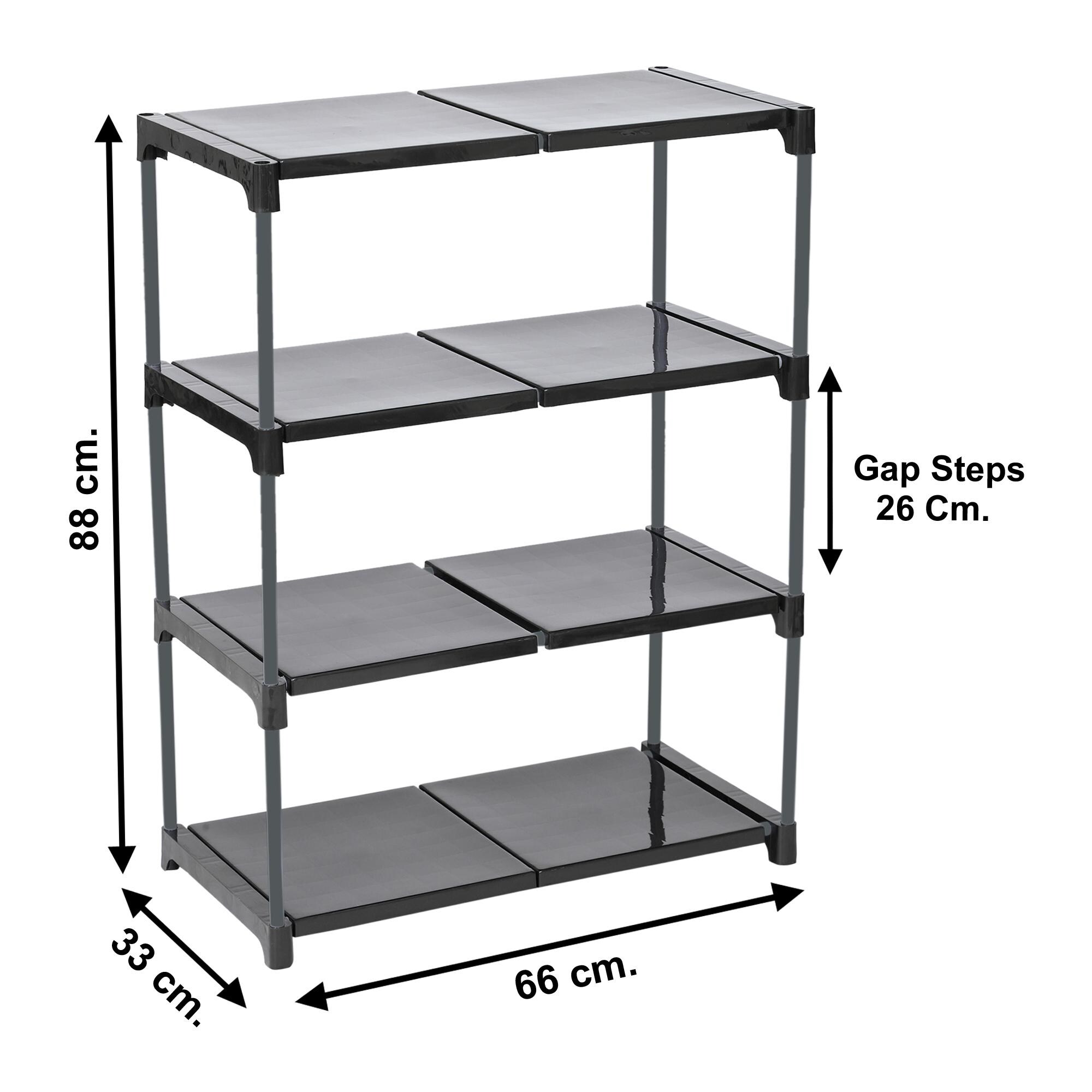 Buy YMRR 4 step Multipurpose Rack -Color Black Online at Best