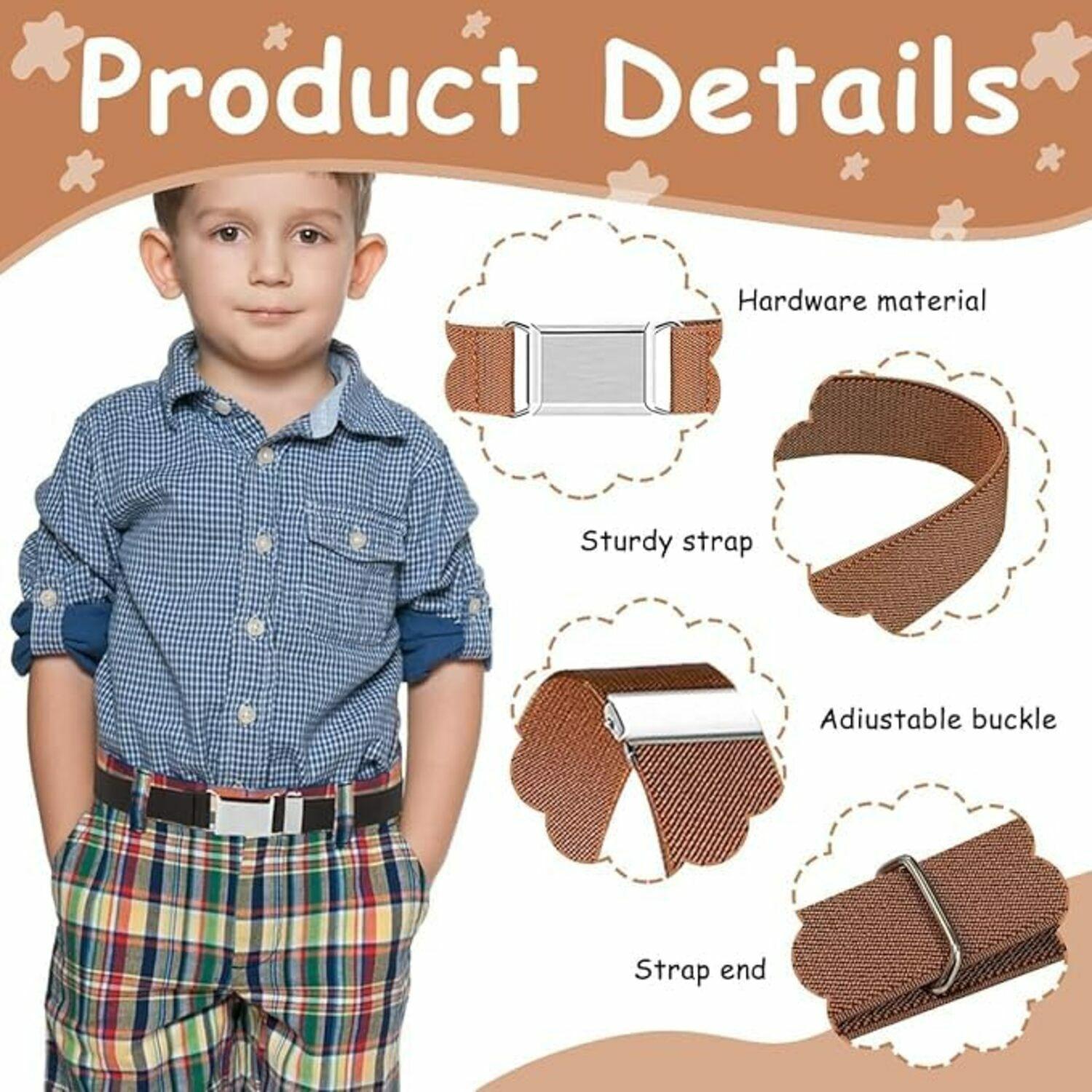Buy Alfazeroverseas 2 Pack Belt for Kids, Stretchy Kids Belt