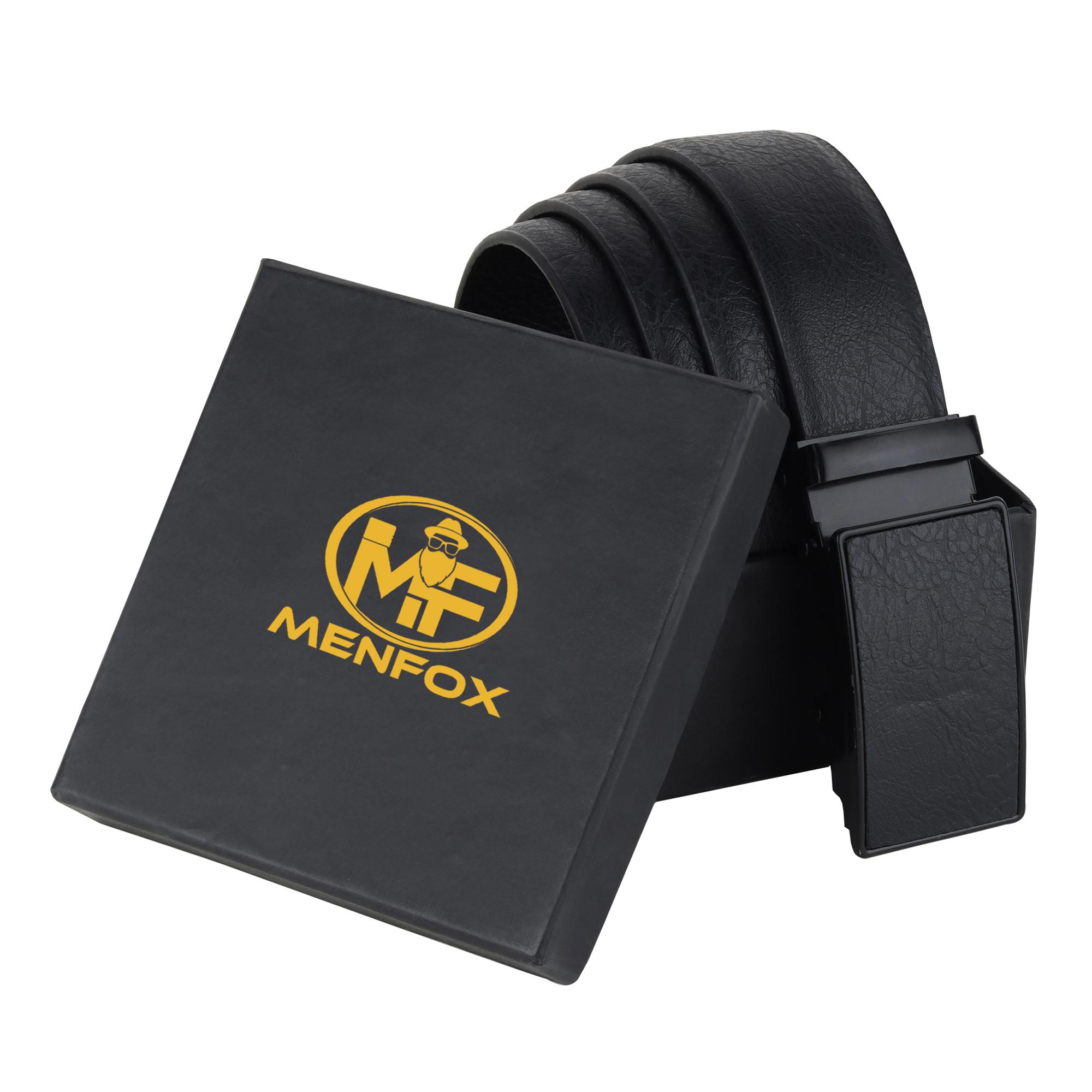 Buy Menfox MFGR562 Men Artificial Leather Belt (Black) Online at
