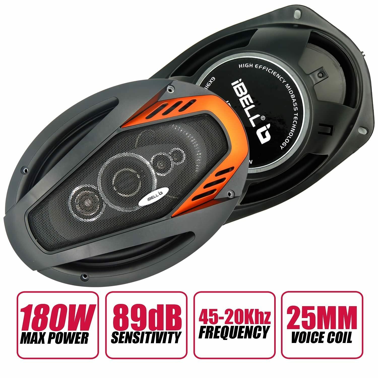 Buy IBell OS695 5 Way Car Coaxial Speaker Black Online at Best