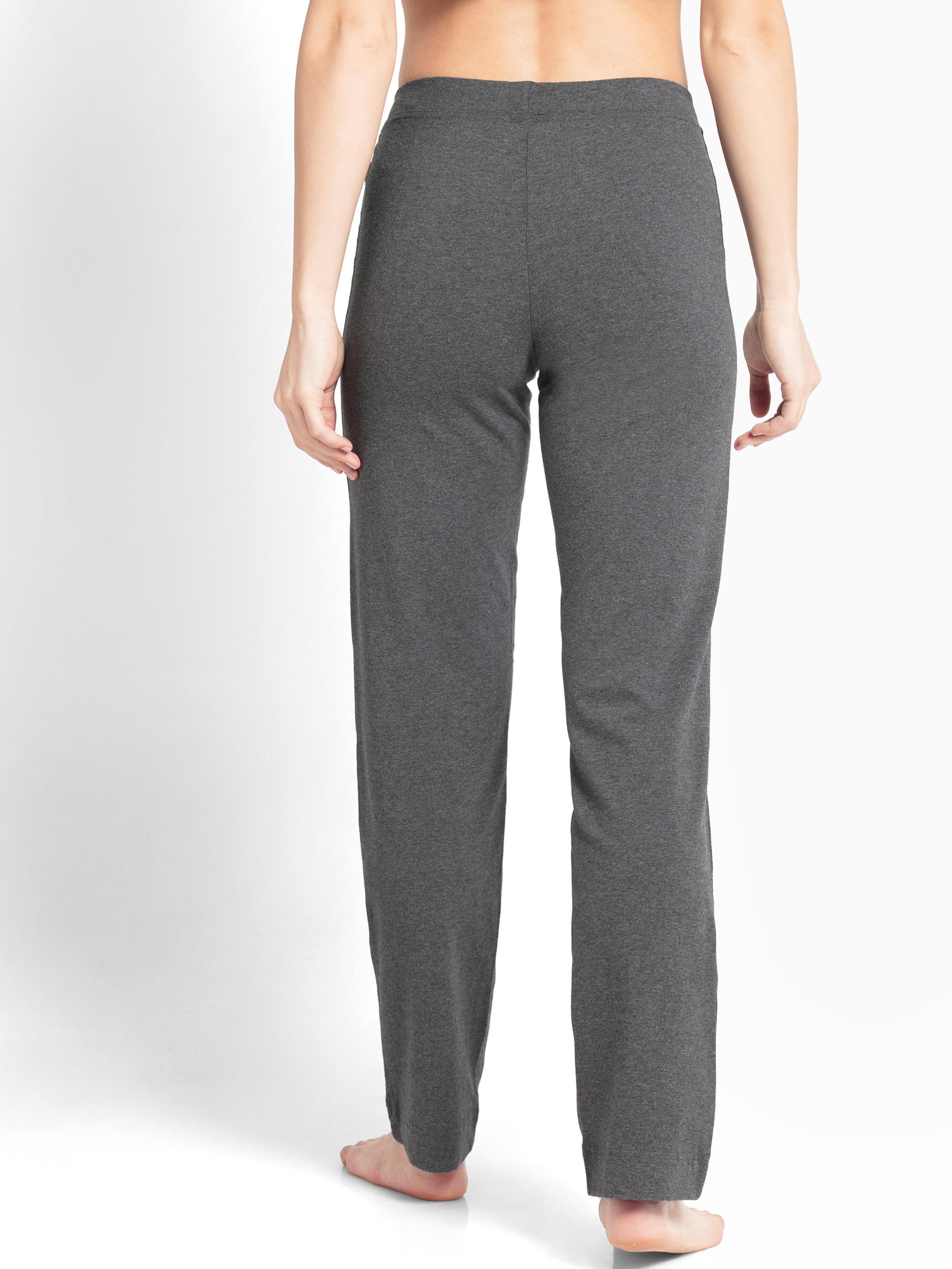 Buy Jockey Style 1301 Women's Super Combed Cotton Elastane Stretch Slim Fit  Trackpants With Side Pockets - Charcoal Melange Online at Best Prices in  India - JioMart.
