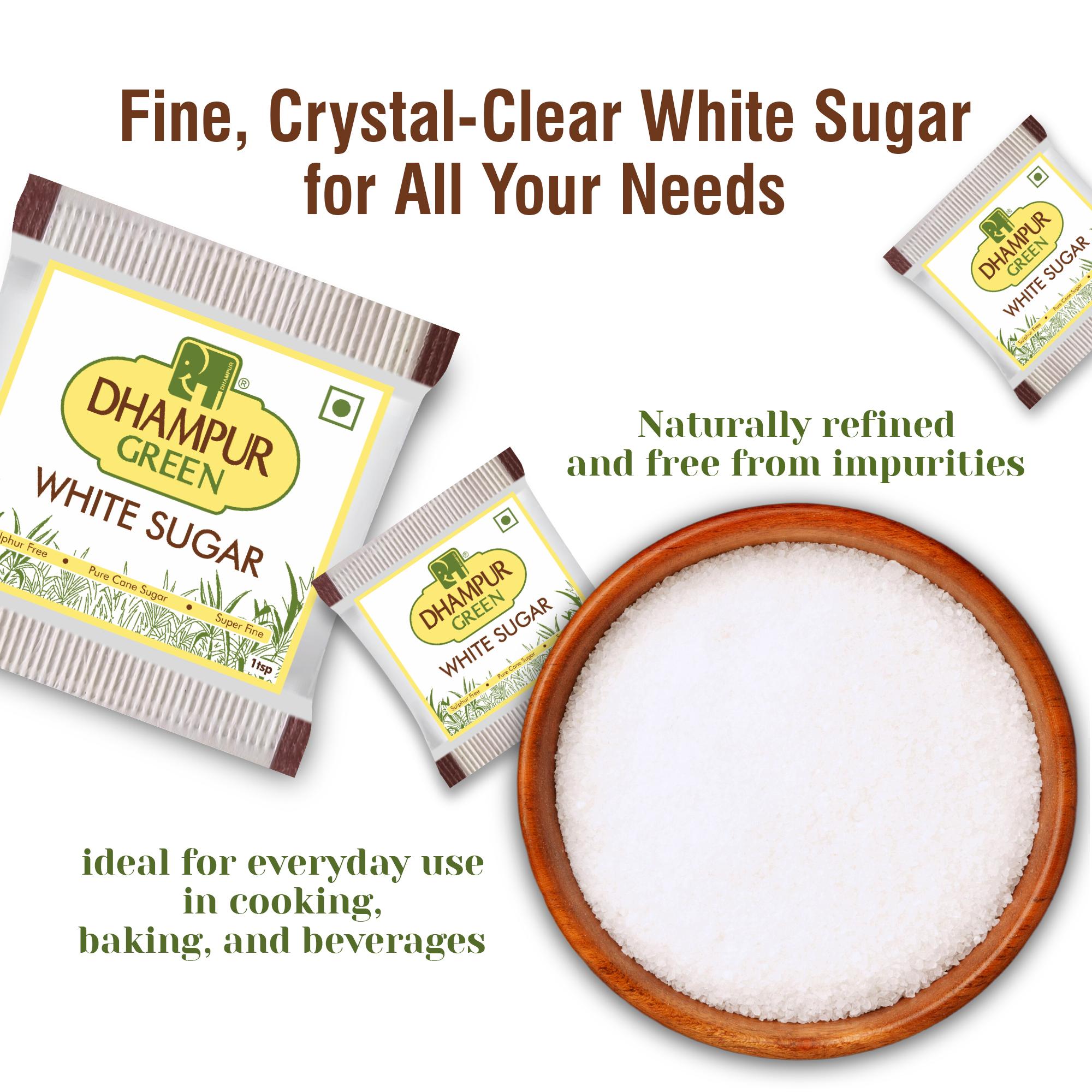 Buy Dhampur Green White Sugar Sachets 5g (200pcs) -1KG pack Online Buy Dhampur Green White Sugar Sachets 5g (200pcs) -1KG pack Online