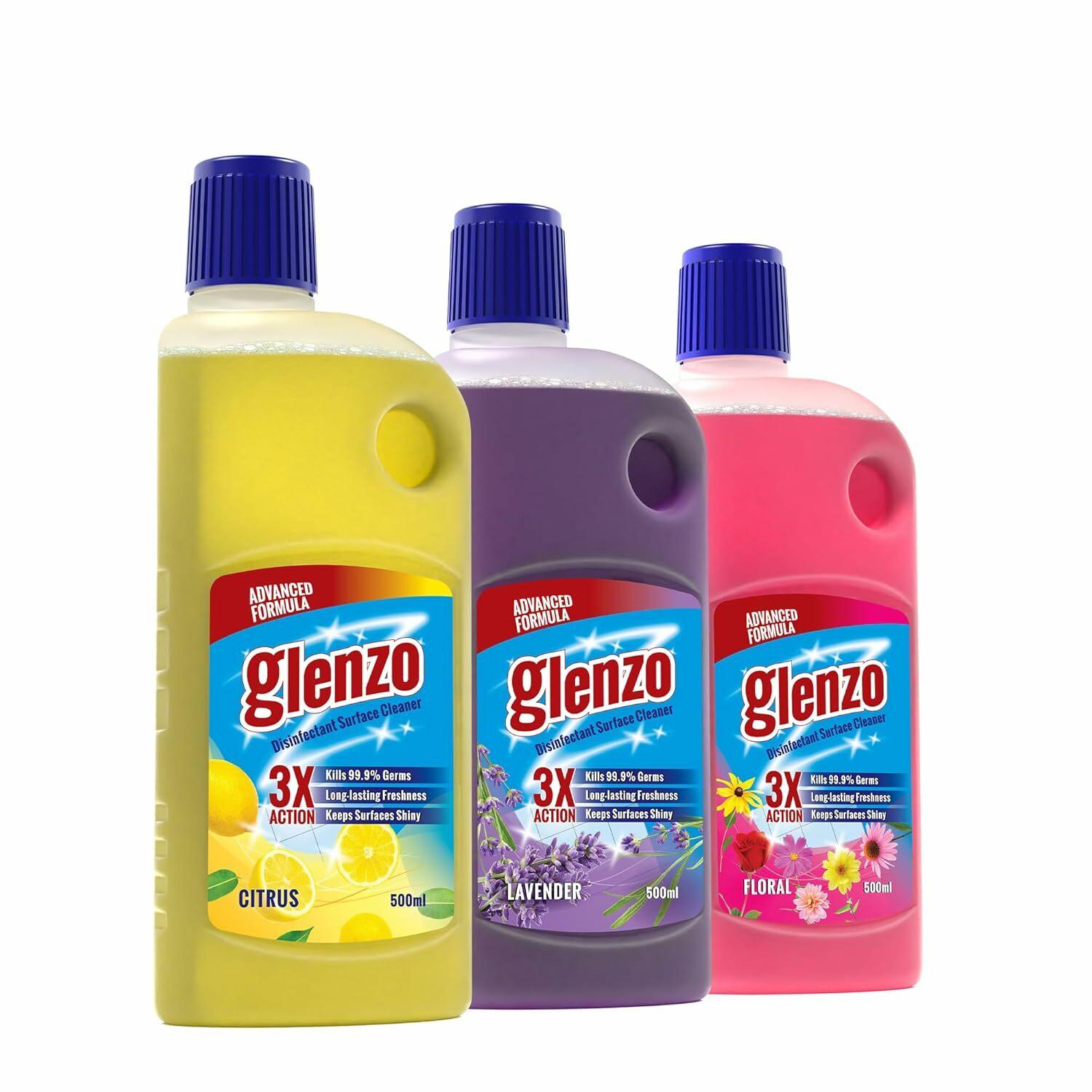 Buy Glenzo Surface Cleaner, Advanced Germ-Free Formula, 99.9% Germ