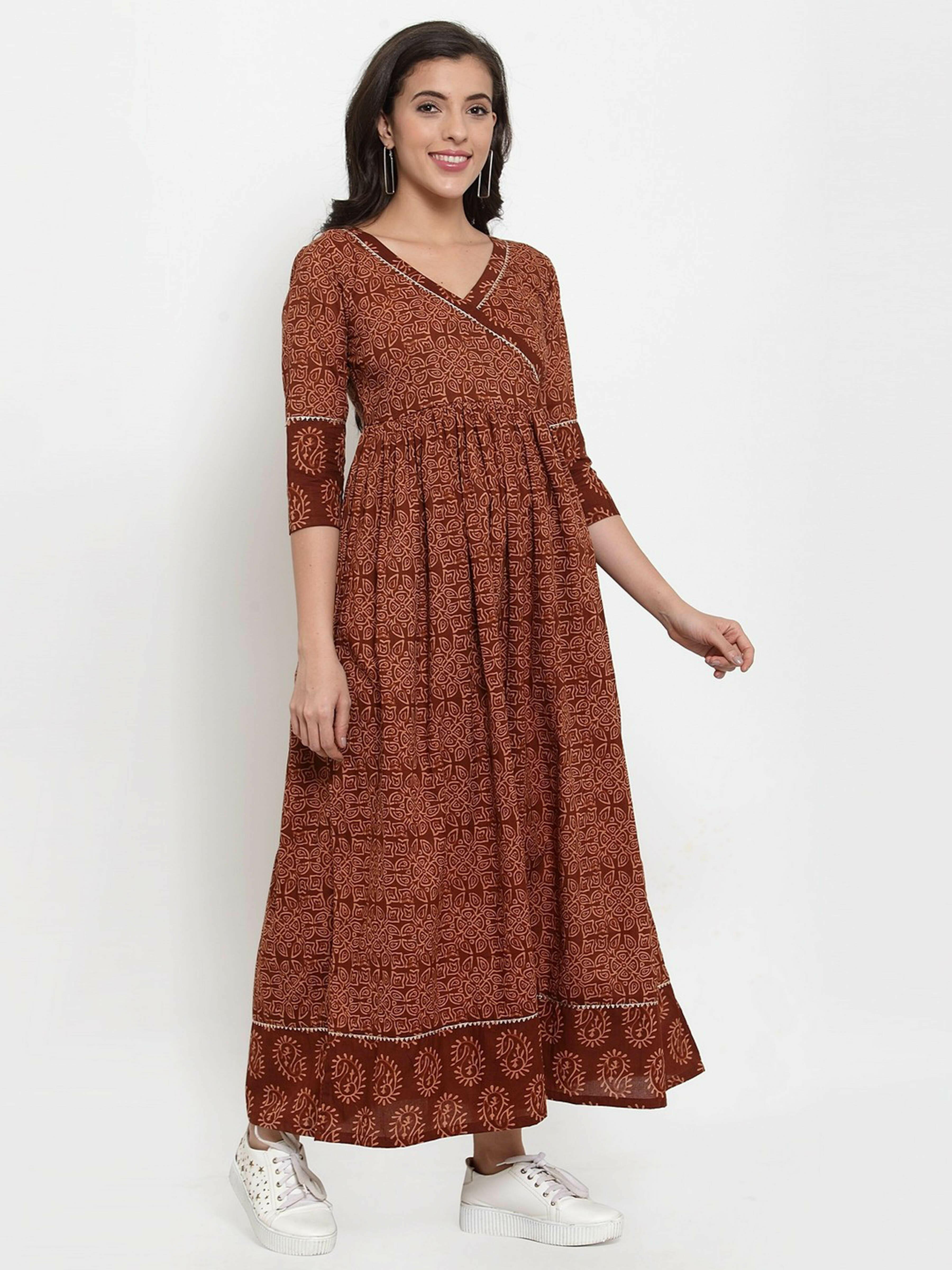 Page 12 | Cotton Dress: Buy Indo-Western Cotton Dresses for Women Online |  Utsav Fashion