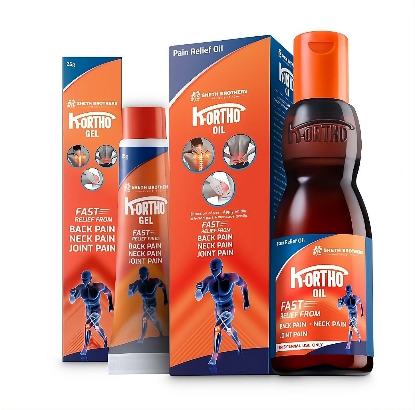 Buy Sheth Brothers Combo of K-Ortho Oil 90ml & Gel 25gm