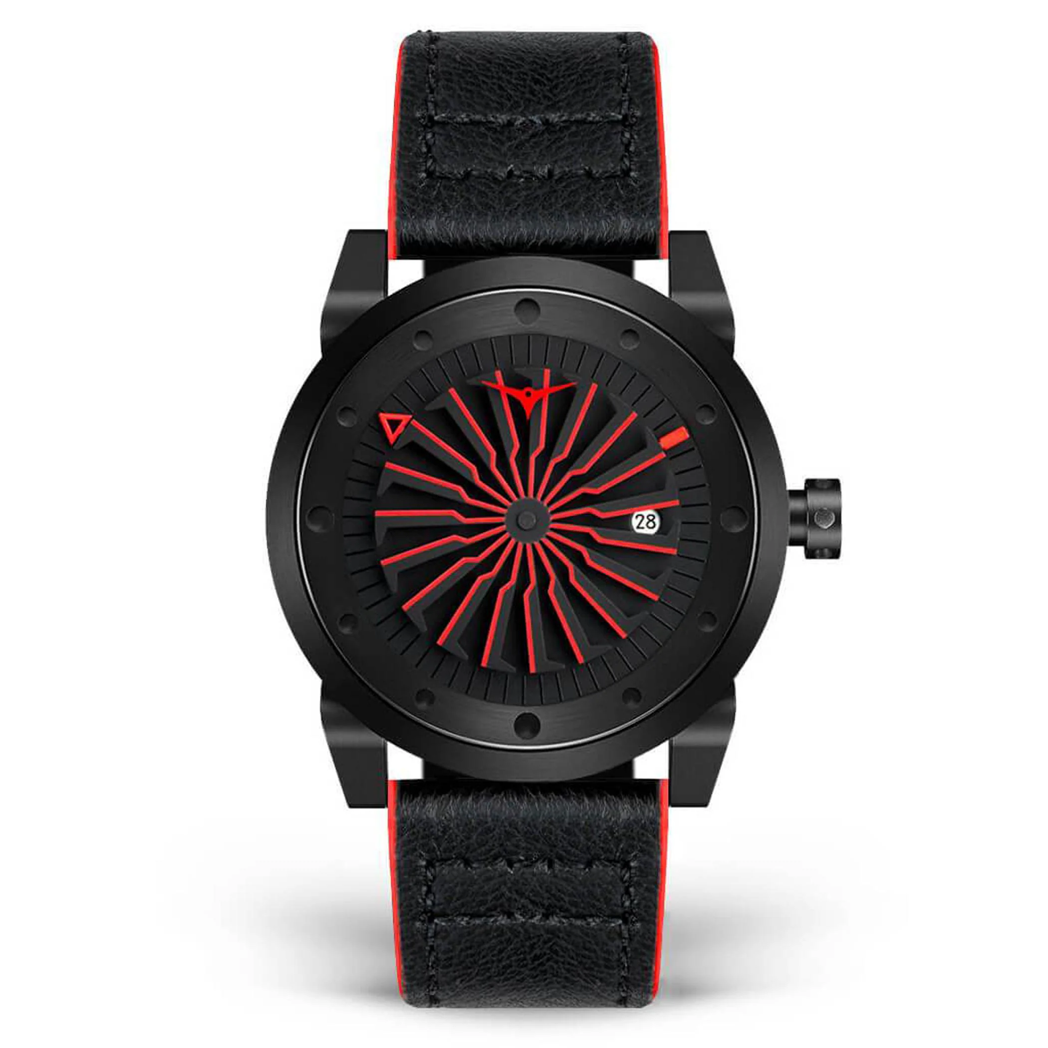 Buy ZINVO BLADE CORSA Automatic Black Turbine Round Dial Men's
